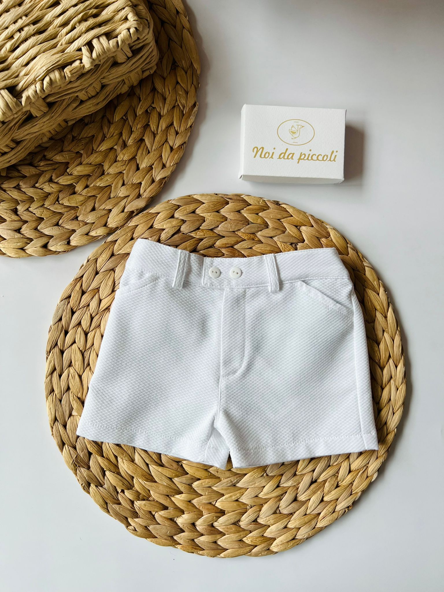 SHORT BIANCO - Noi da piccoli
