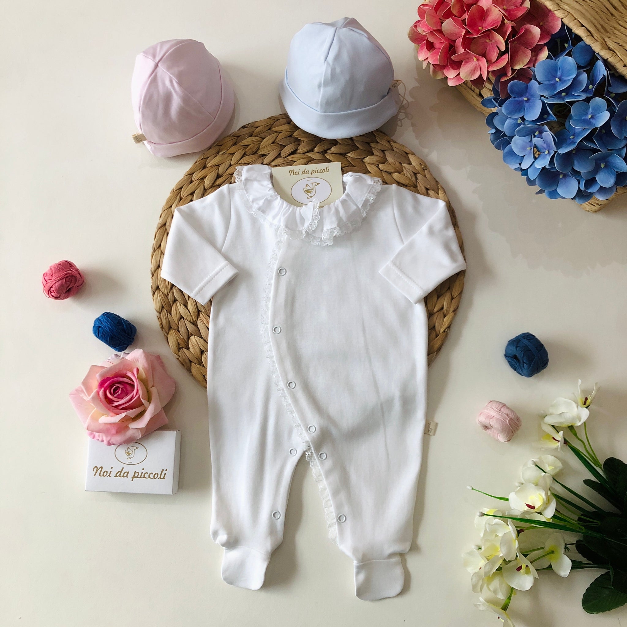 TUTINA BIANCO PIZZO COTONE - Noi da piccoli