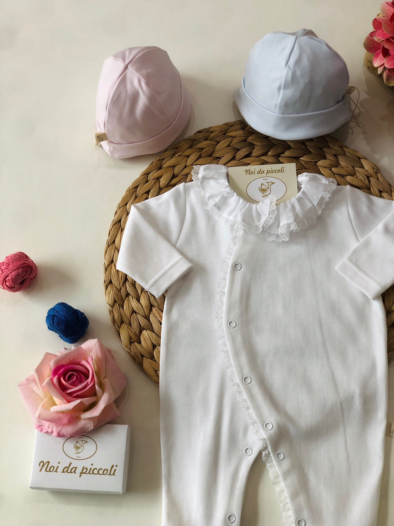 TUTINA BIANCO PIZZO COTONE - Noi da piccoli