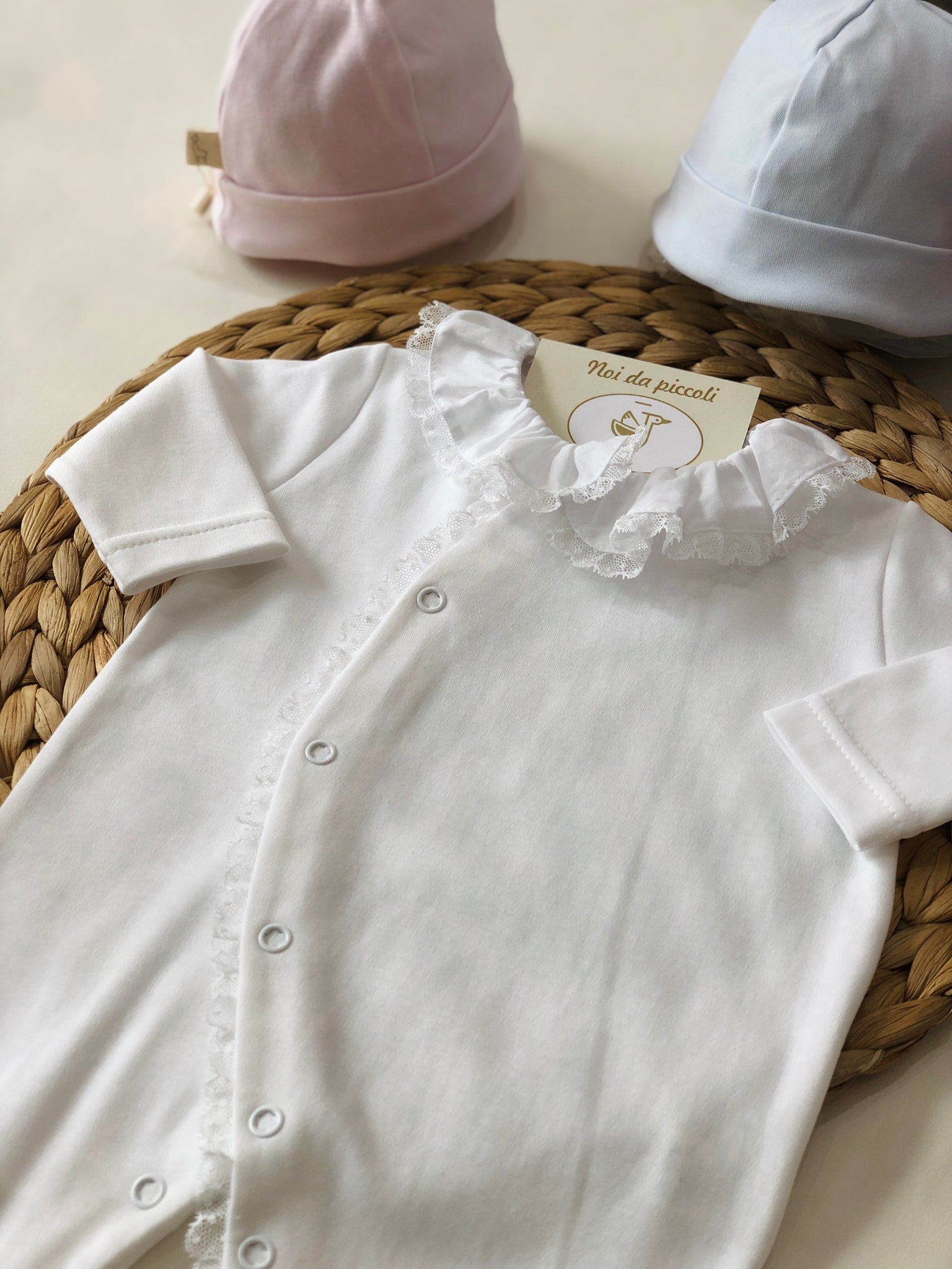 TUTINA BIANCO PIZZO COTONE - Noi da piccoli
