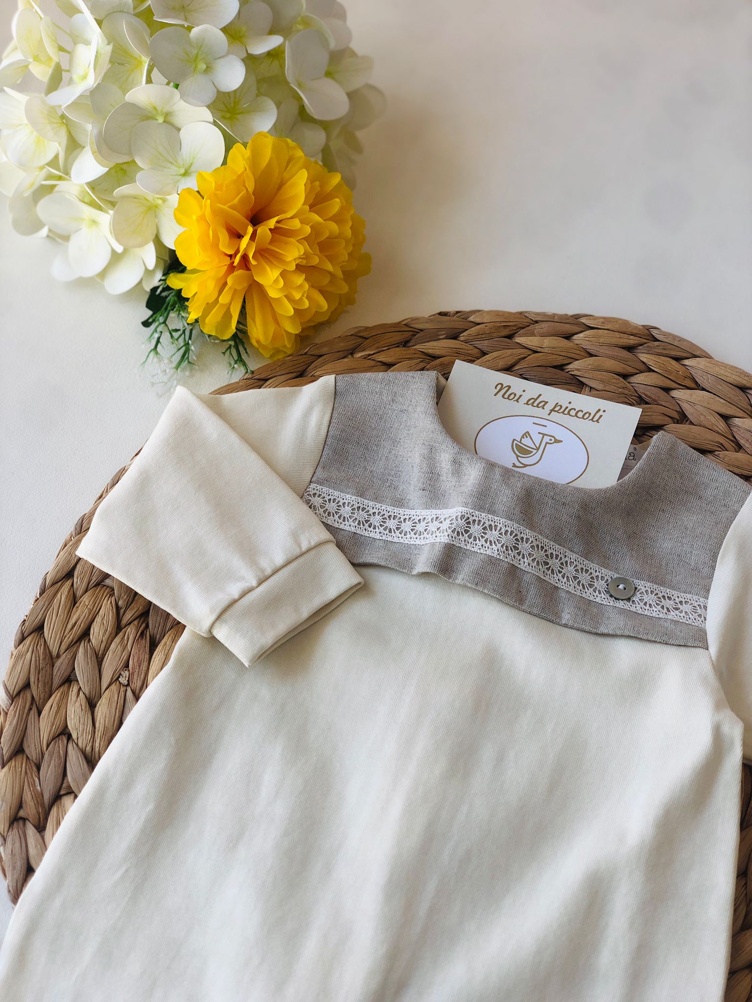 TUTINA OCRA E CORDA COTONE - Noi da piccoli