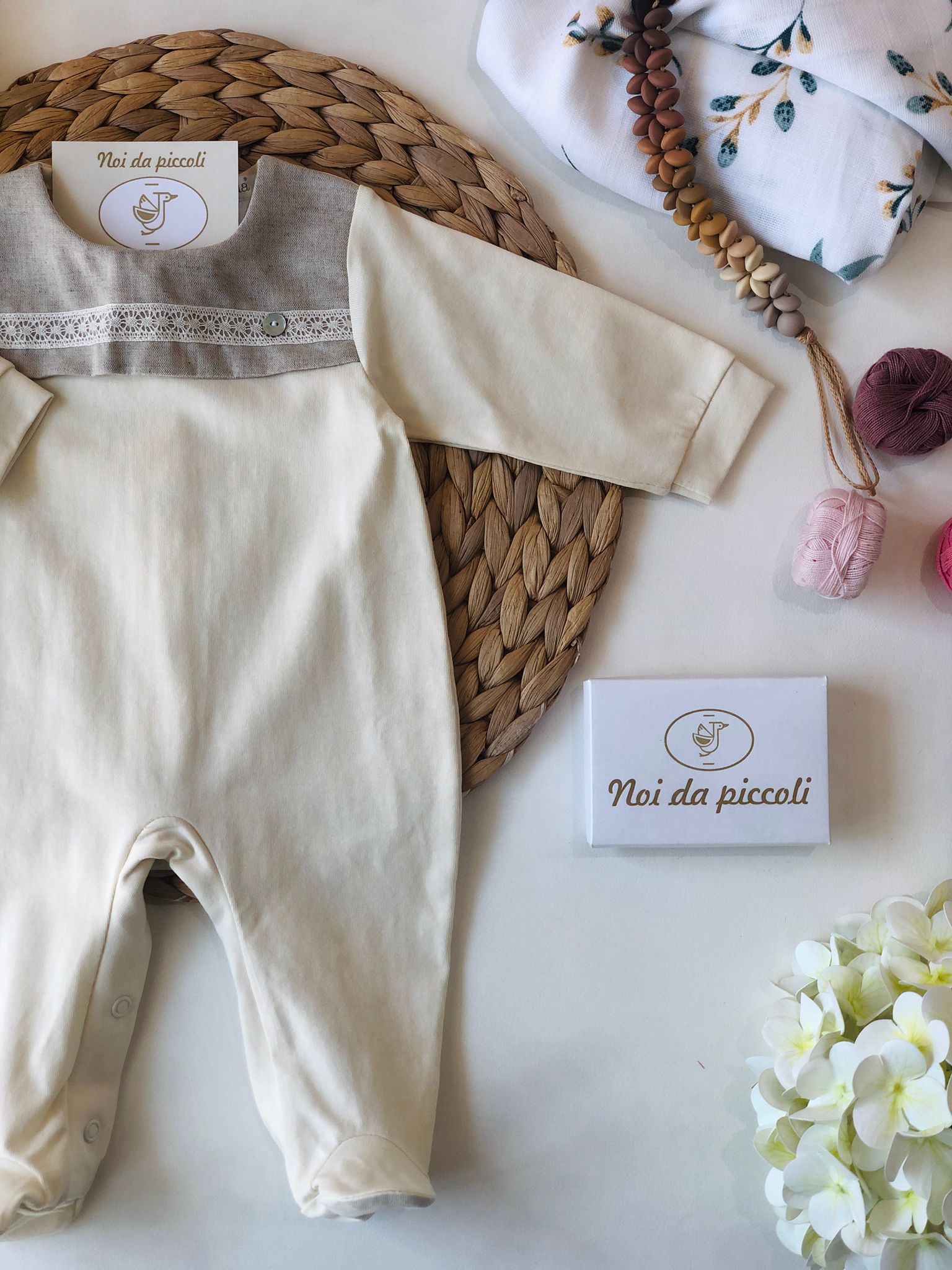 TUTINA OCRA E CORDA COTONE - Noi da piccoli