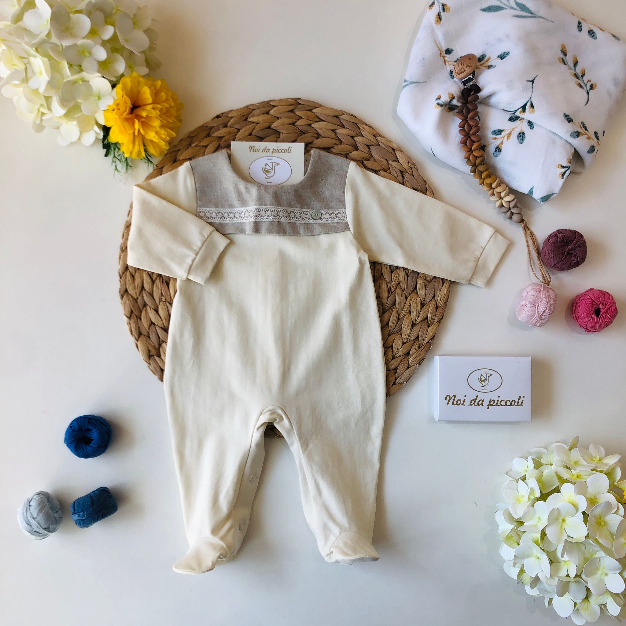TUTINA OCRA E CORDA COTONE - Noi da piccoli