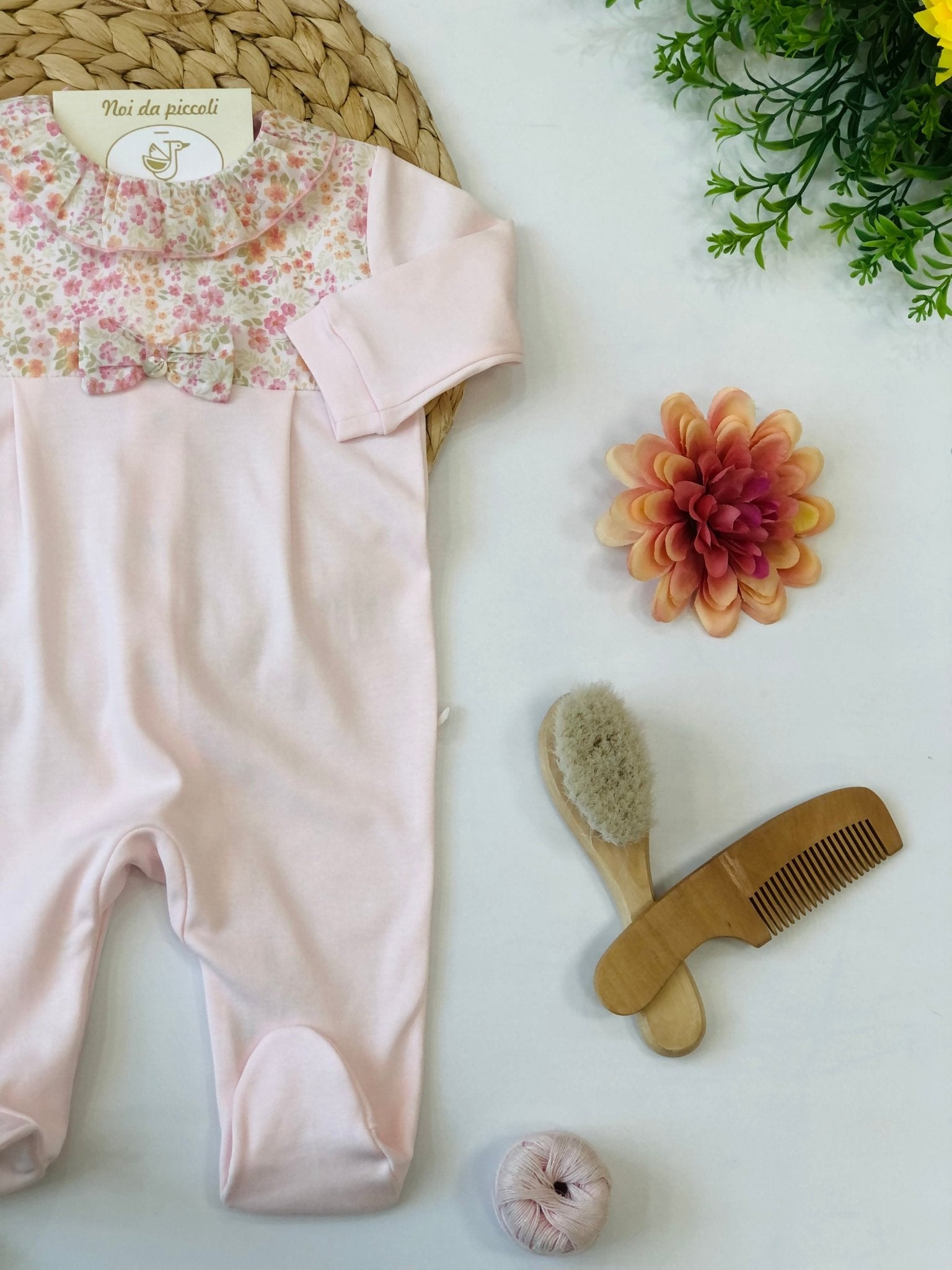 TUTINA ROSA CON FIORELLINI IN ALTO - Noi da piccoli