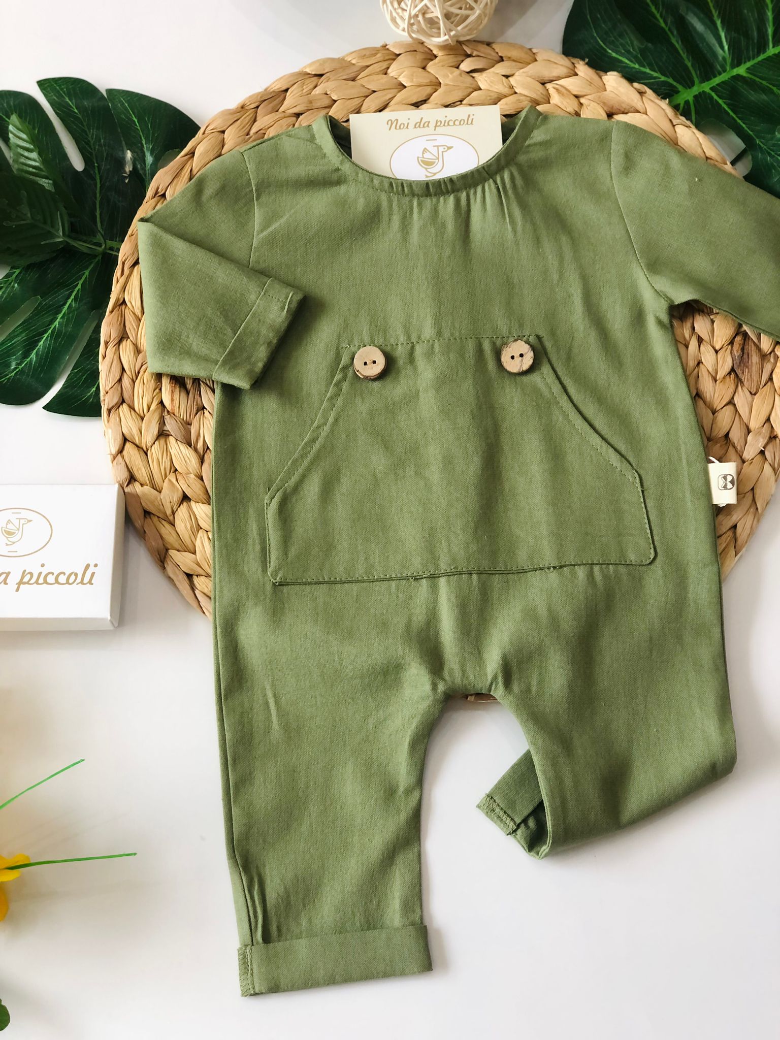 TUTINA VERDE COTONE - Noi da piccoli