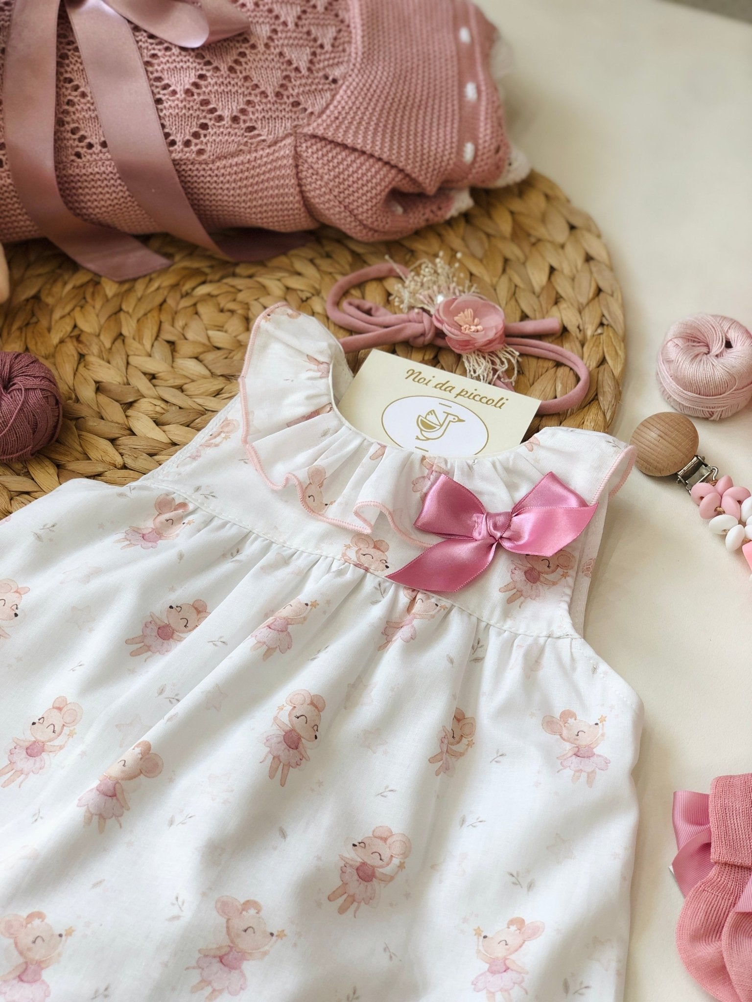 VESTINA CON CULOTTE IN COTONE ANGELINA - Noi da piccoli