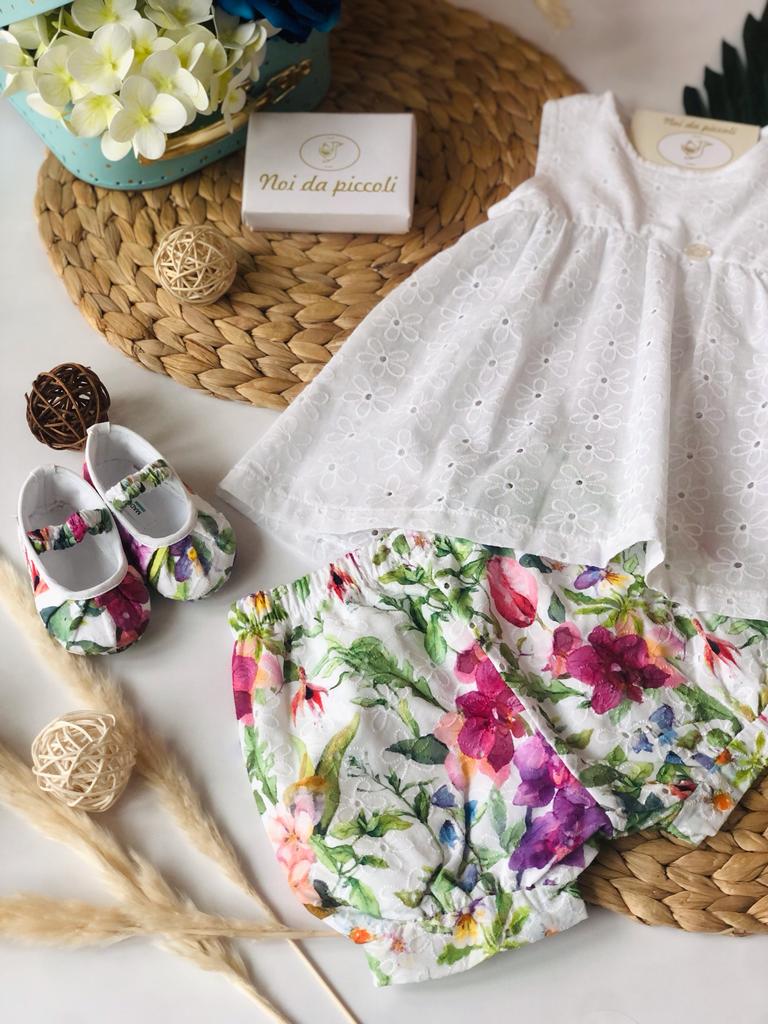VESTINA CON CULOTTINA ORCHIDEA - Noi da piccoli