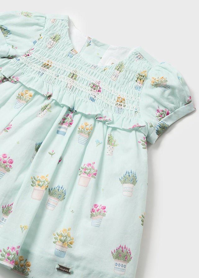 VESTINA CON MUTANDINA MENTA FLOREALE - Noi da piccoli