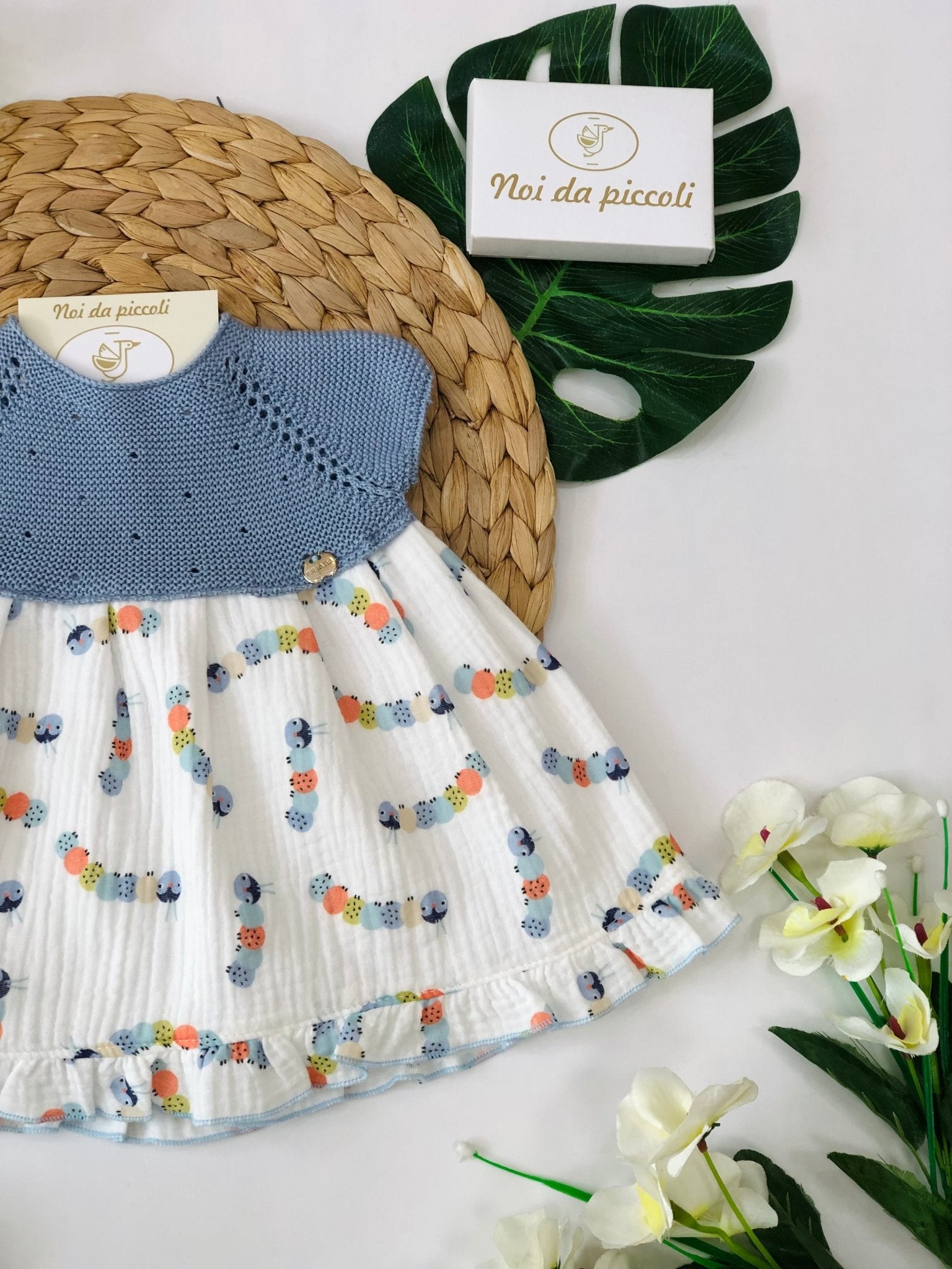 VESTINA FILO E COTONE GIRL MUSSOLA ORUGA - Noi da piccoli