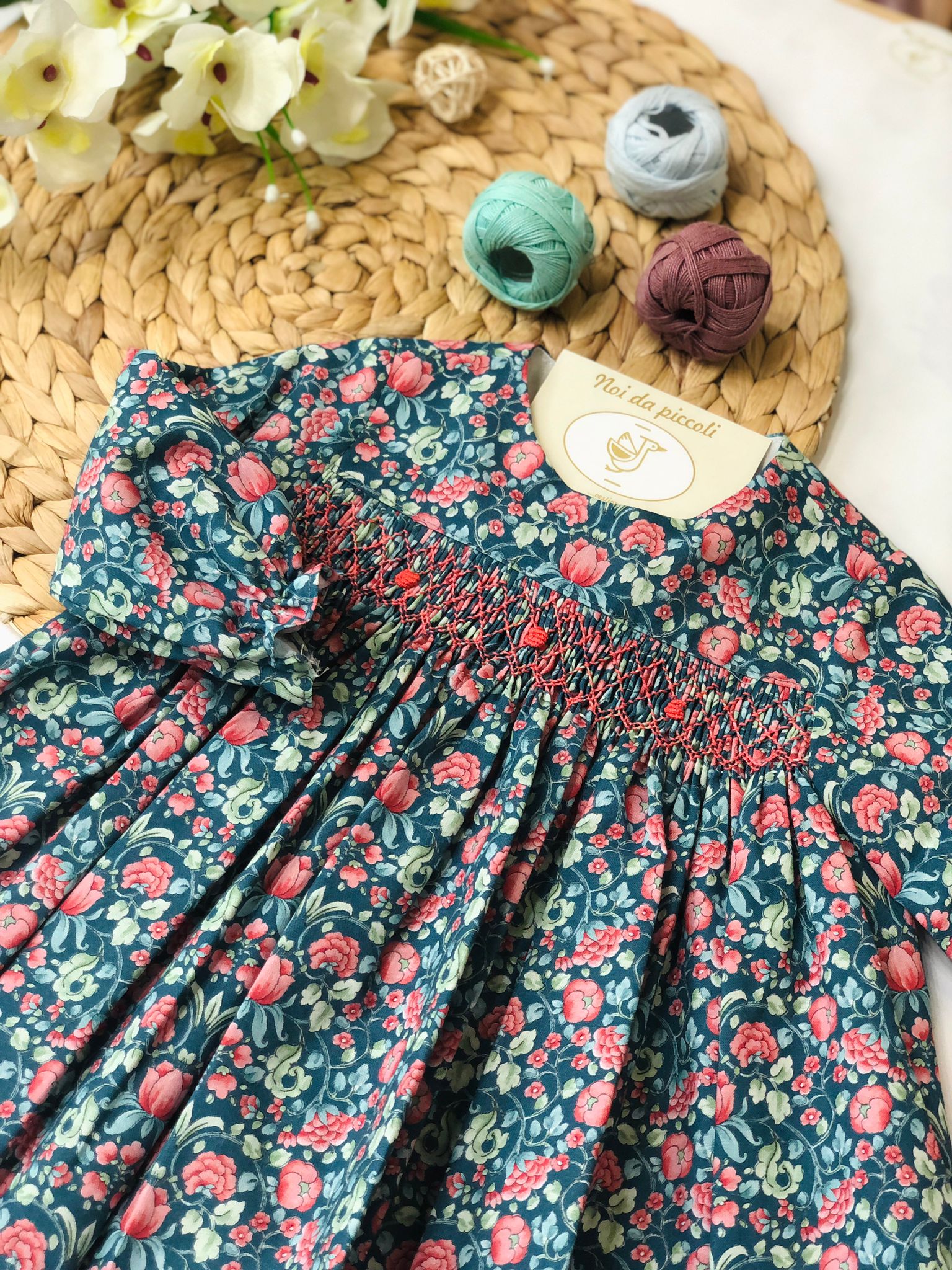 VESTINA MAGNOLIA E PUNTO SMOK - Noi da piccoli