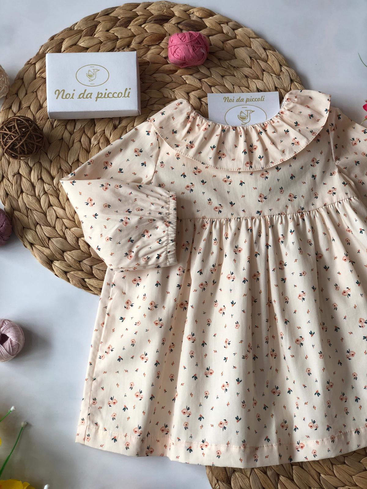 VESTINA PESCA CON FIORELLINI - Noi da piccoli