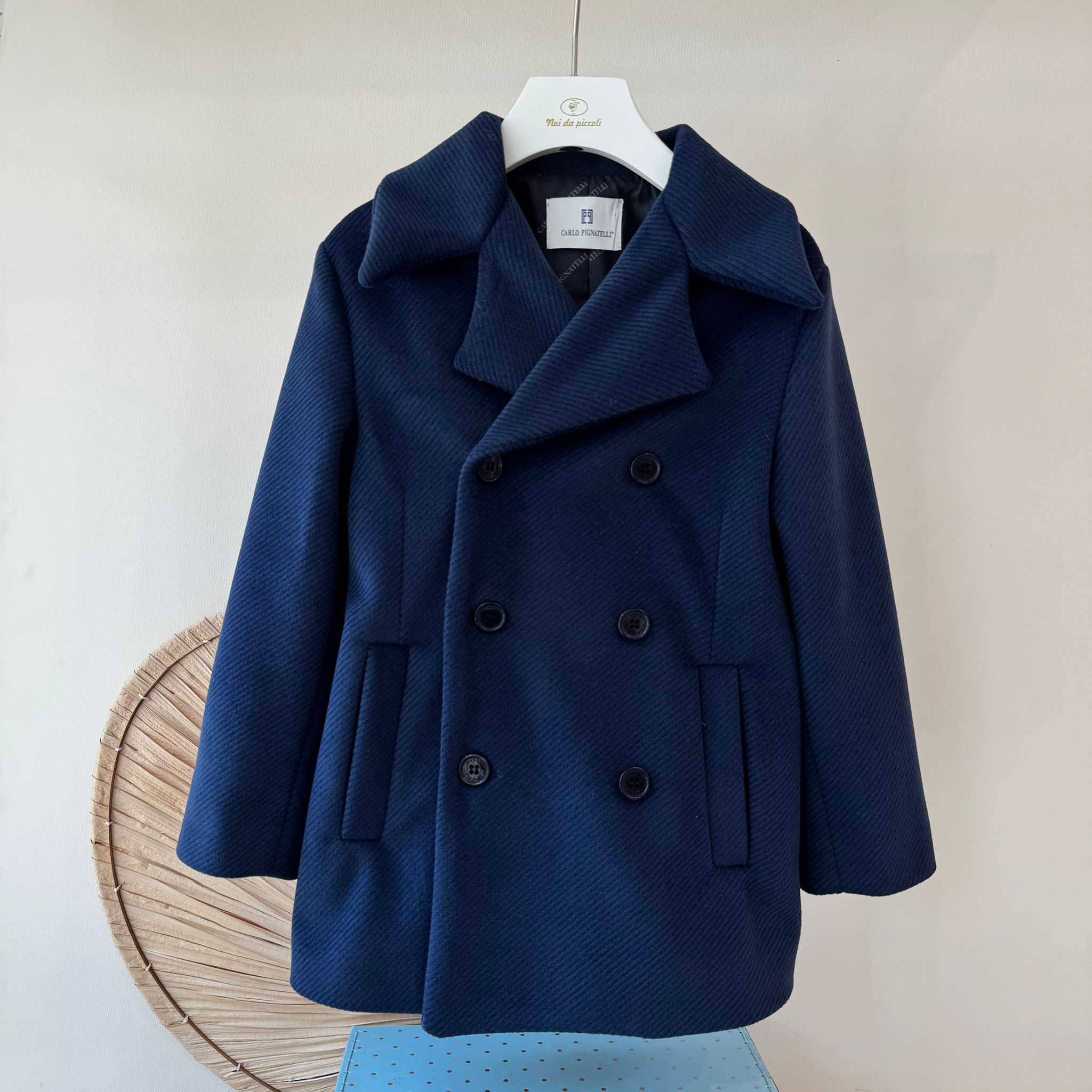 CAPPOTTO IN PANNO BLU