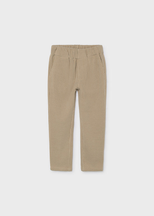 PANTALONE IN VELLUTO CREMA