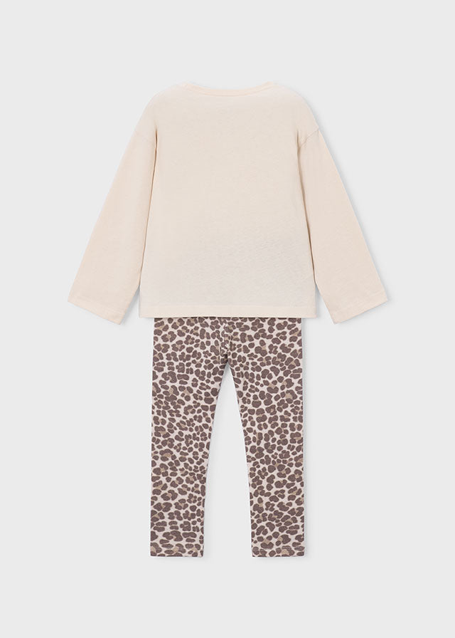COMPLETO "BONJOUR " PANNA IN COTONE CALDO