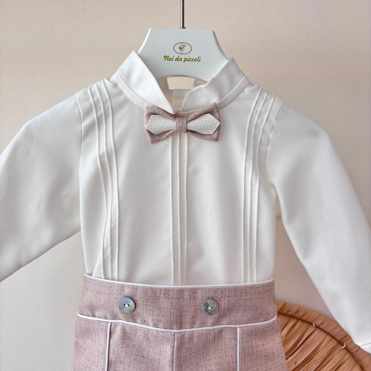 COMPLETO CERIMONIALE NOAH TESSUTO BEIGE