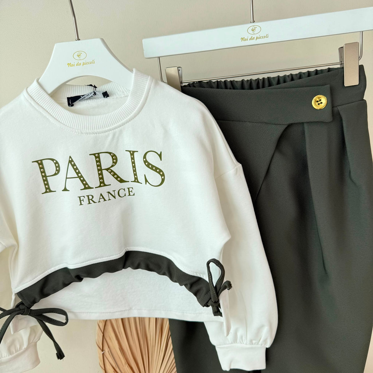 COMPLETO Parisienne Style VERDE PANNA