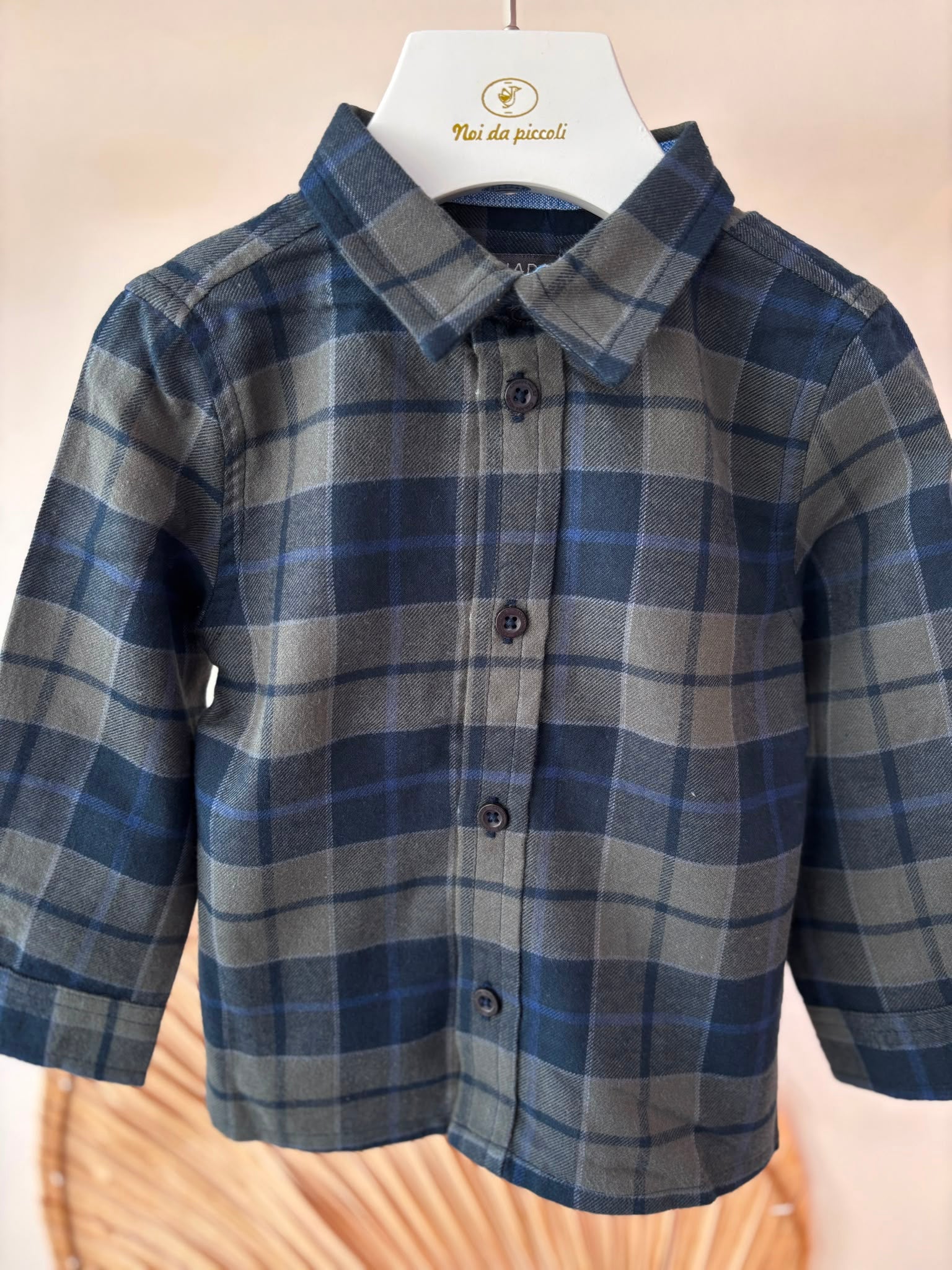 CAMICIA IN COTONE BLU