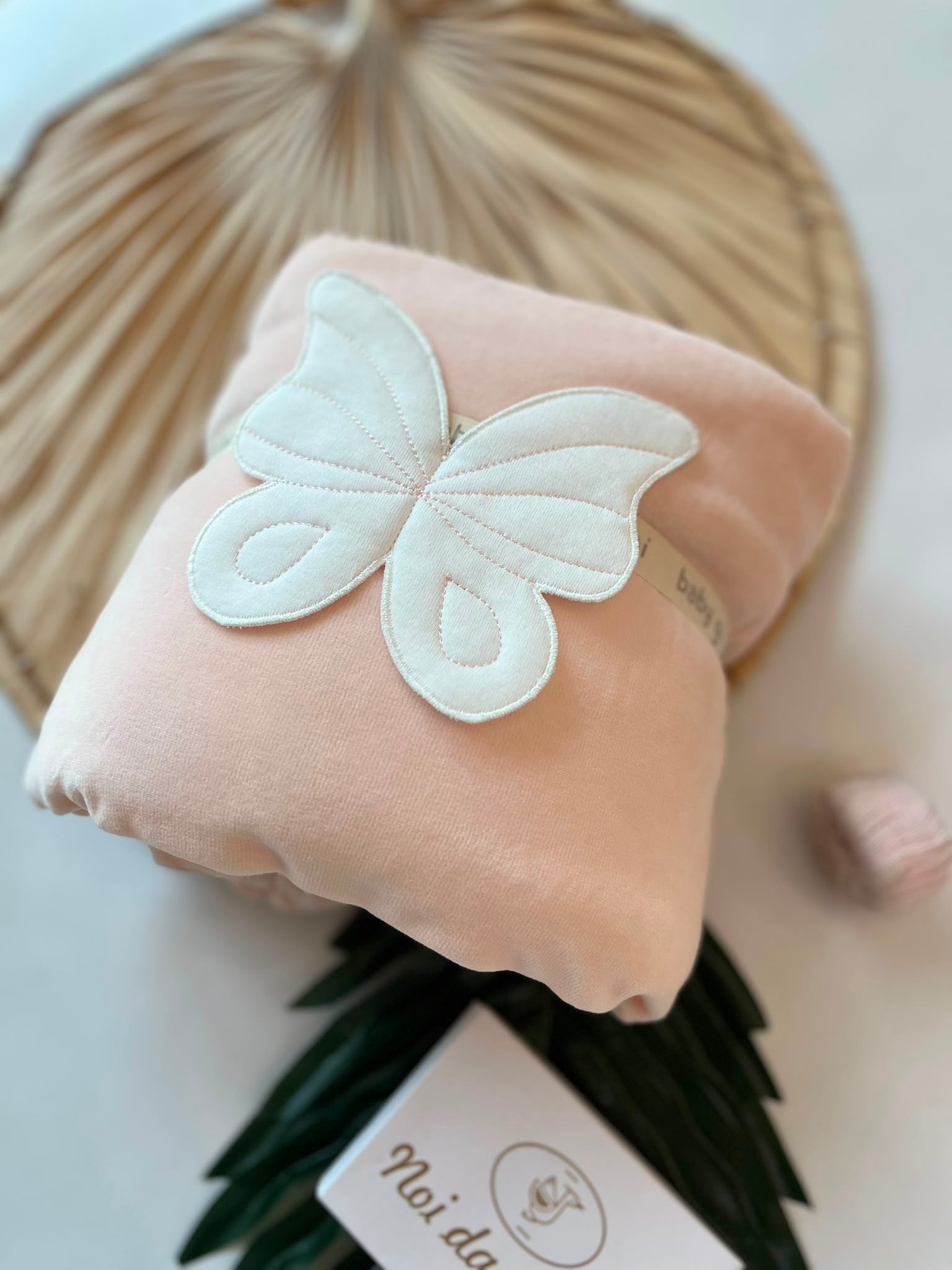 COPERTINA IN CINIGLIA BUTTERFLY ROSA