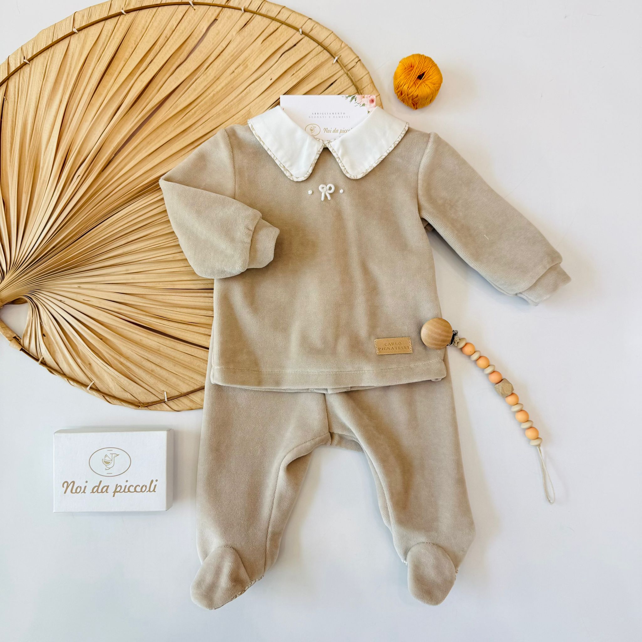 COMPLETO IN CINIGLIA BEIGE