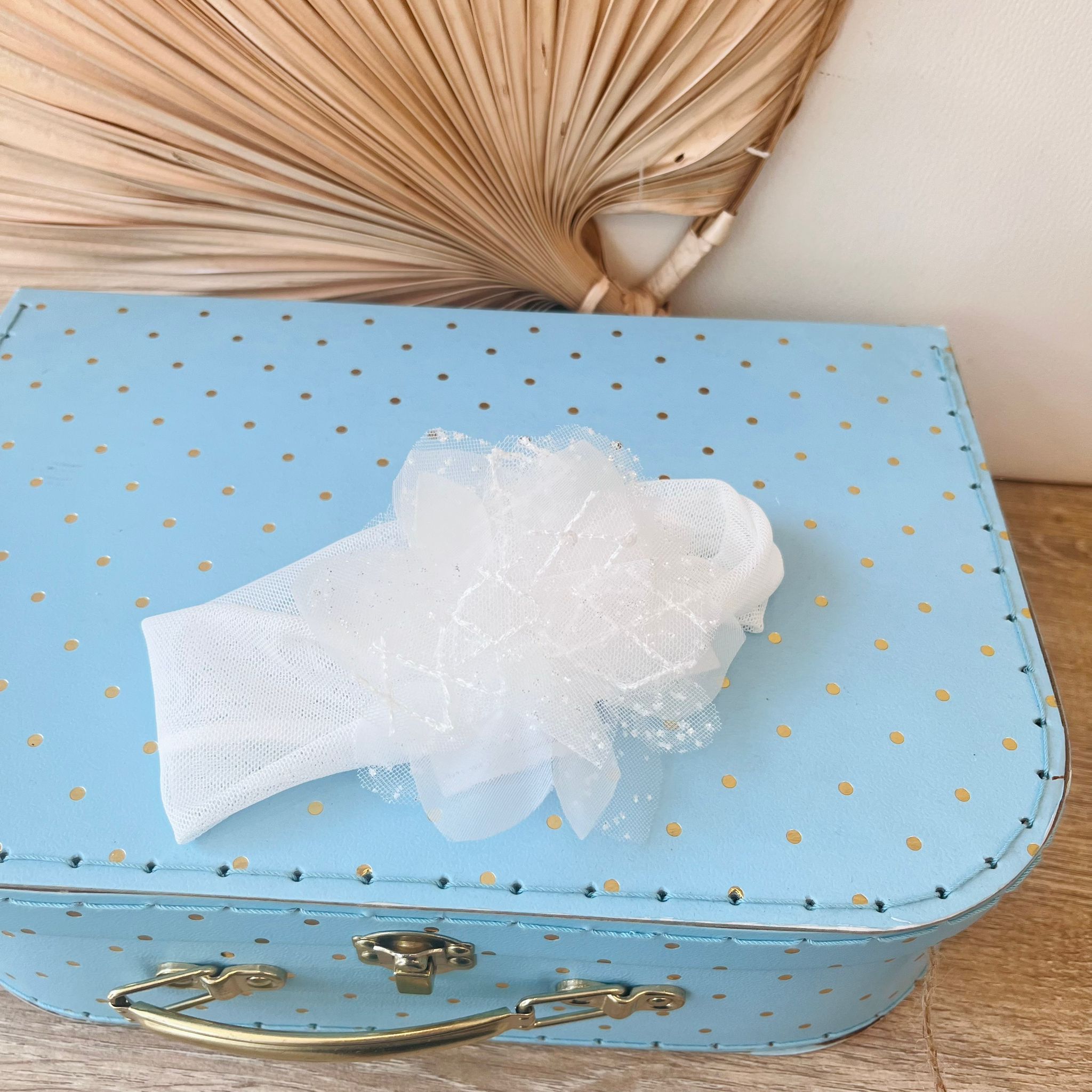 FASCIA CON FIORE BIANCO