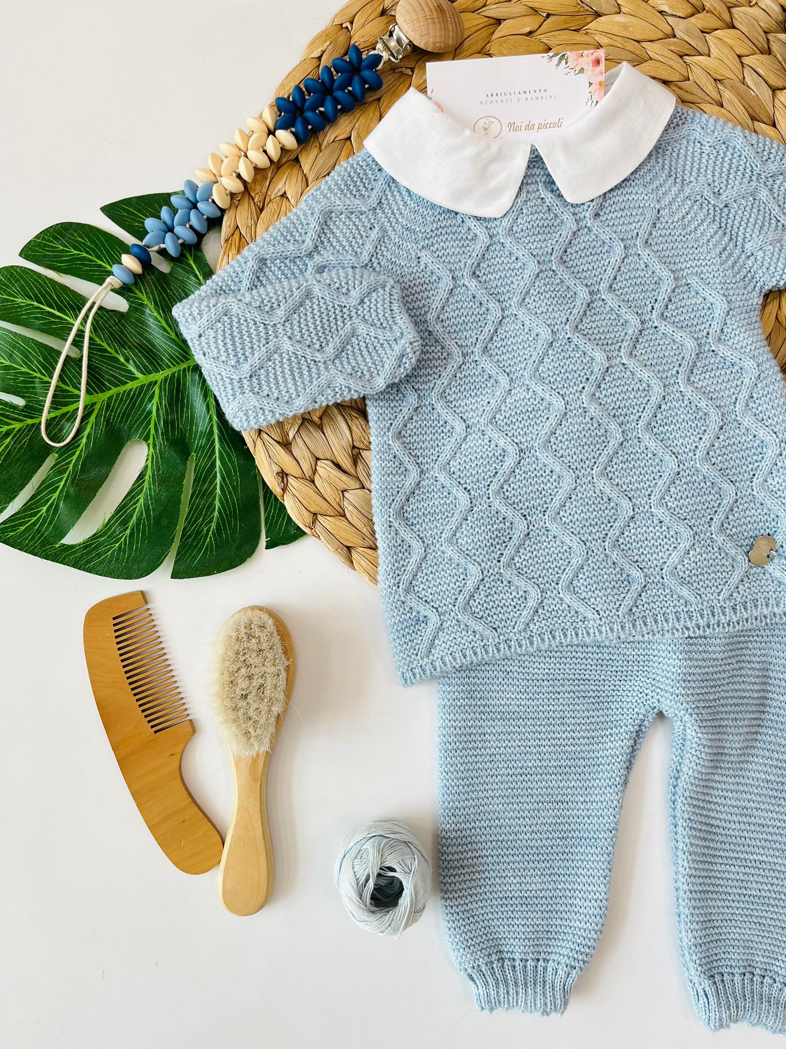 2 PC SET WITH WARM YARN HAT DUST BRAIDING