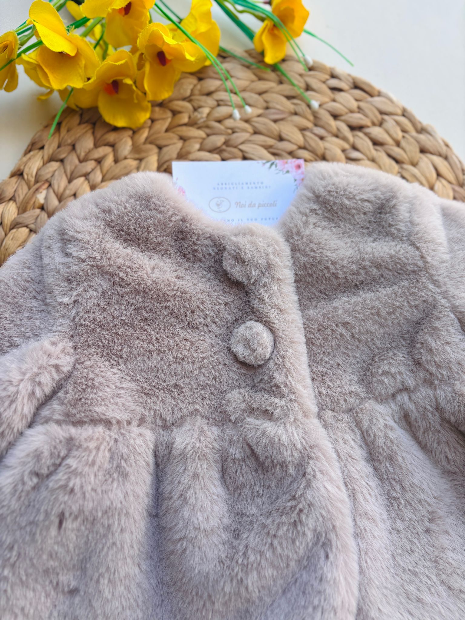 CAPPOTTINO IN ECOPELLICIA  BEIGE