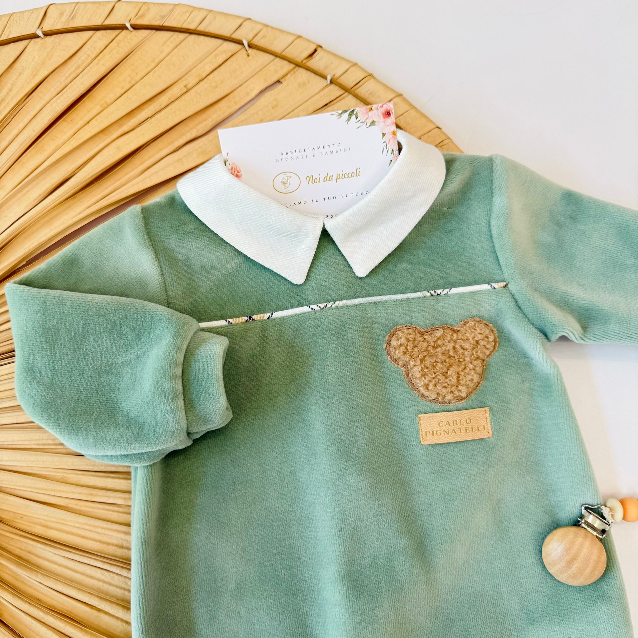 TUTINA IN CINIGLIA VERDE CON TESTOLINA ORSETTO