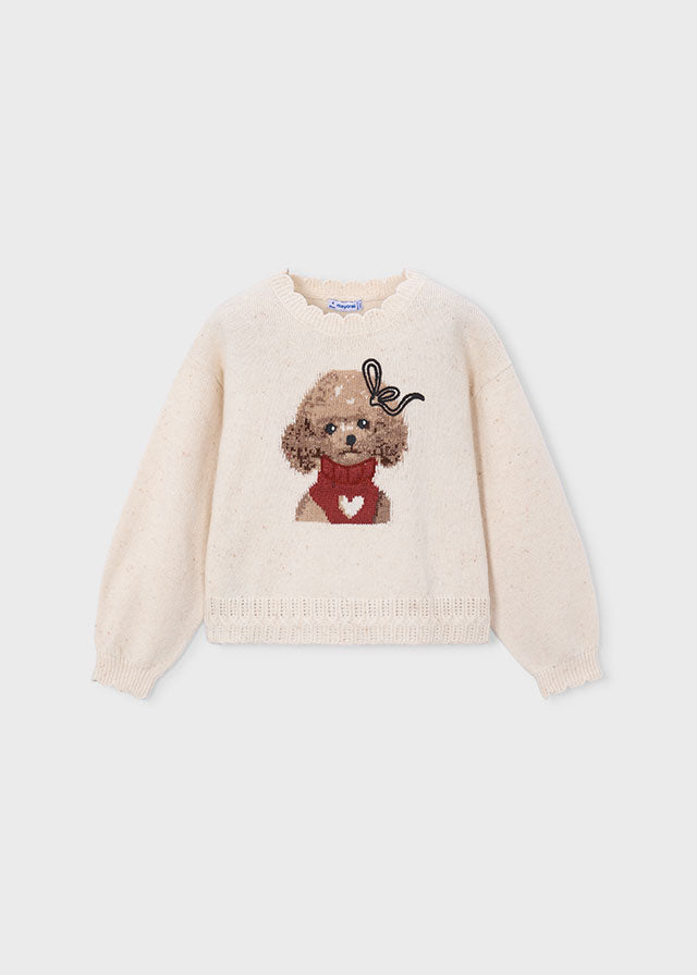 MAGLIONE IN FILATO CALDO LATTE