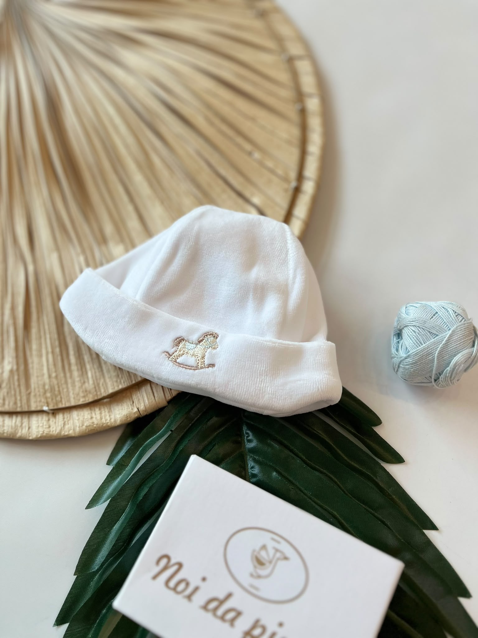CAPPELLO IN CINIGLIA DONDOLO BIANCO CIELO