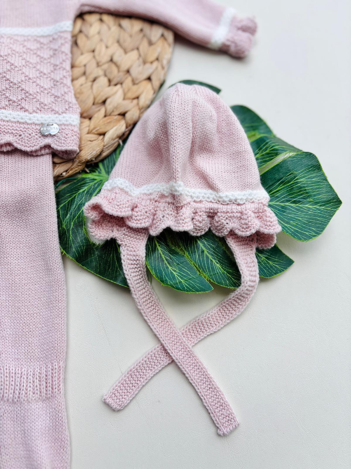 completo 3 pz FILATO CALDO ROSA