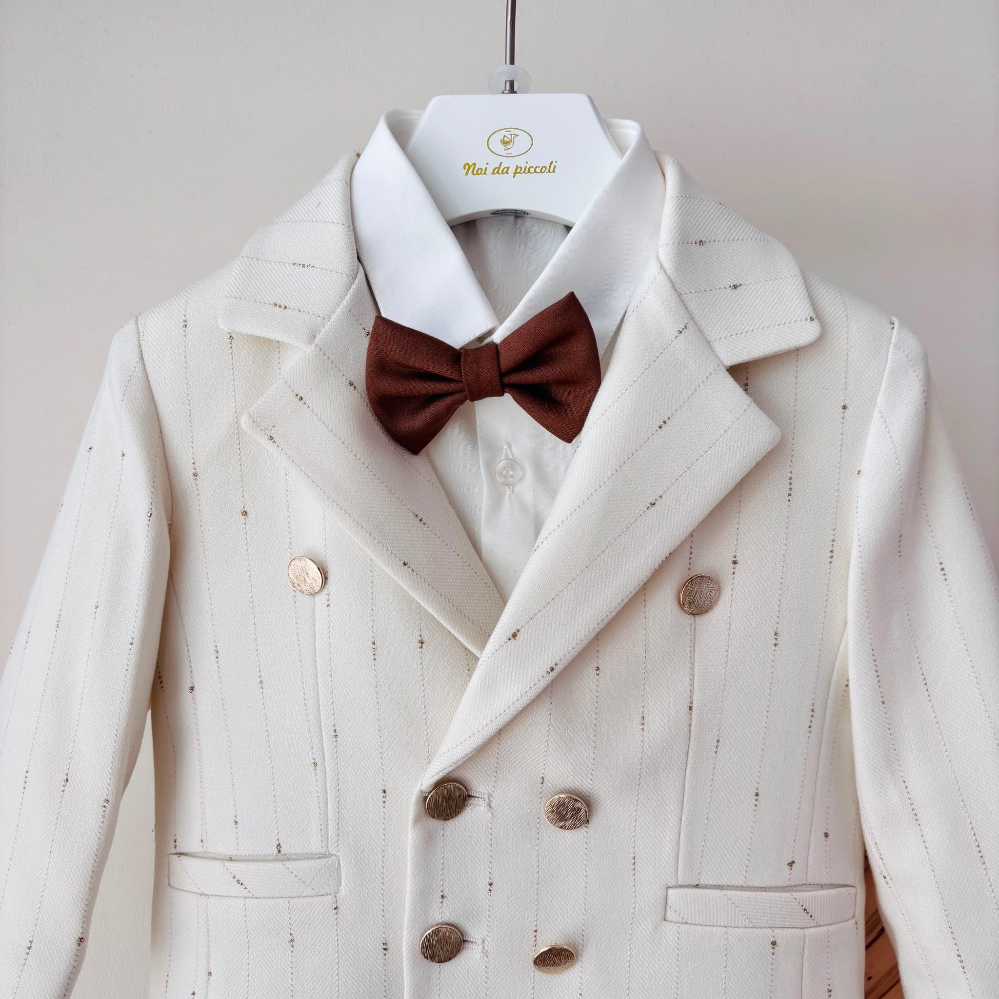 COMPLETO CERIMONIALE CON GIACCA DOPPIOPETTO BEIGE