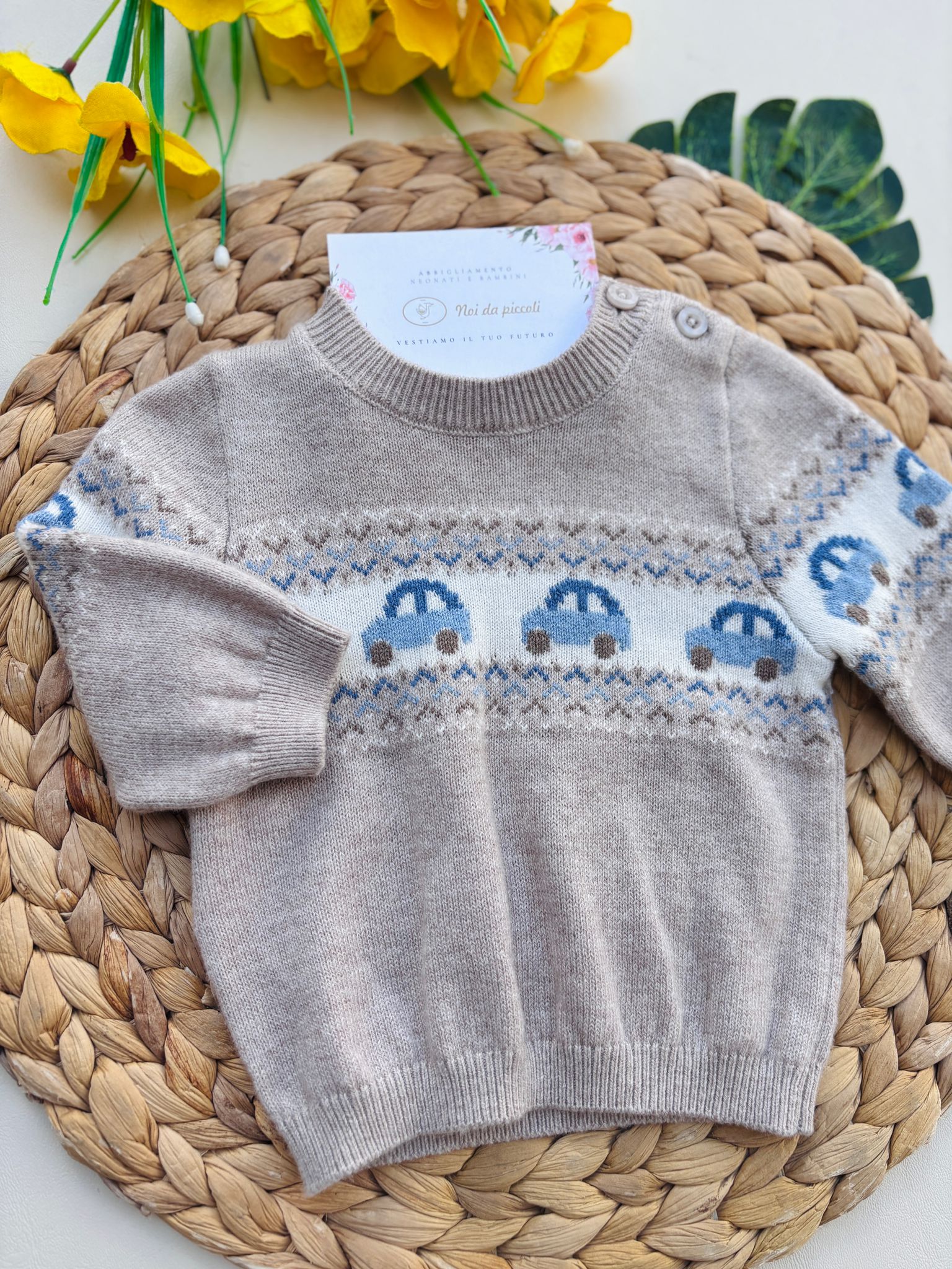MAGLIONE FILATO CALDO BEIGE
