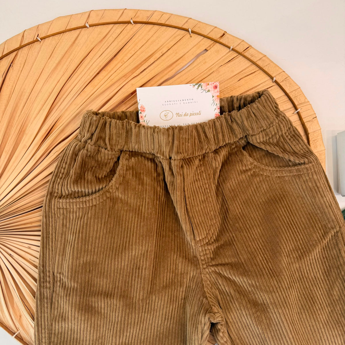 PANTALONE IN VELLUTO MARRONE