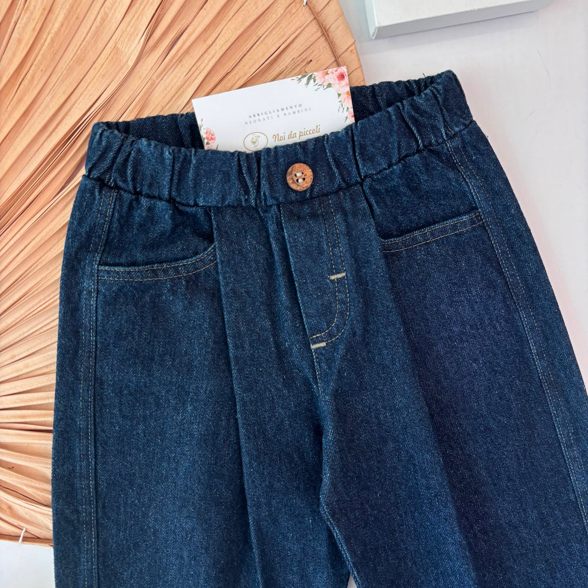 Jeans Baggy con pince BLU