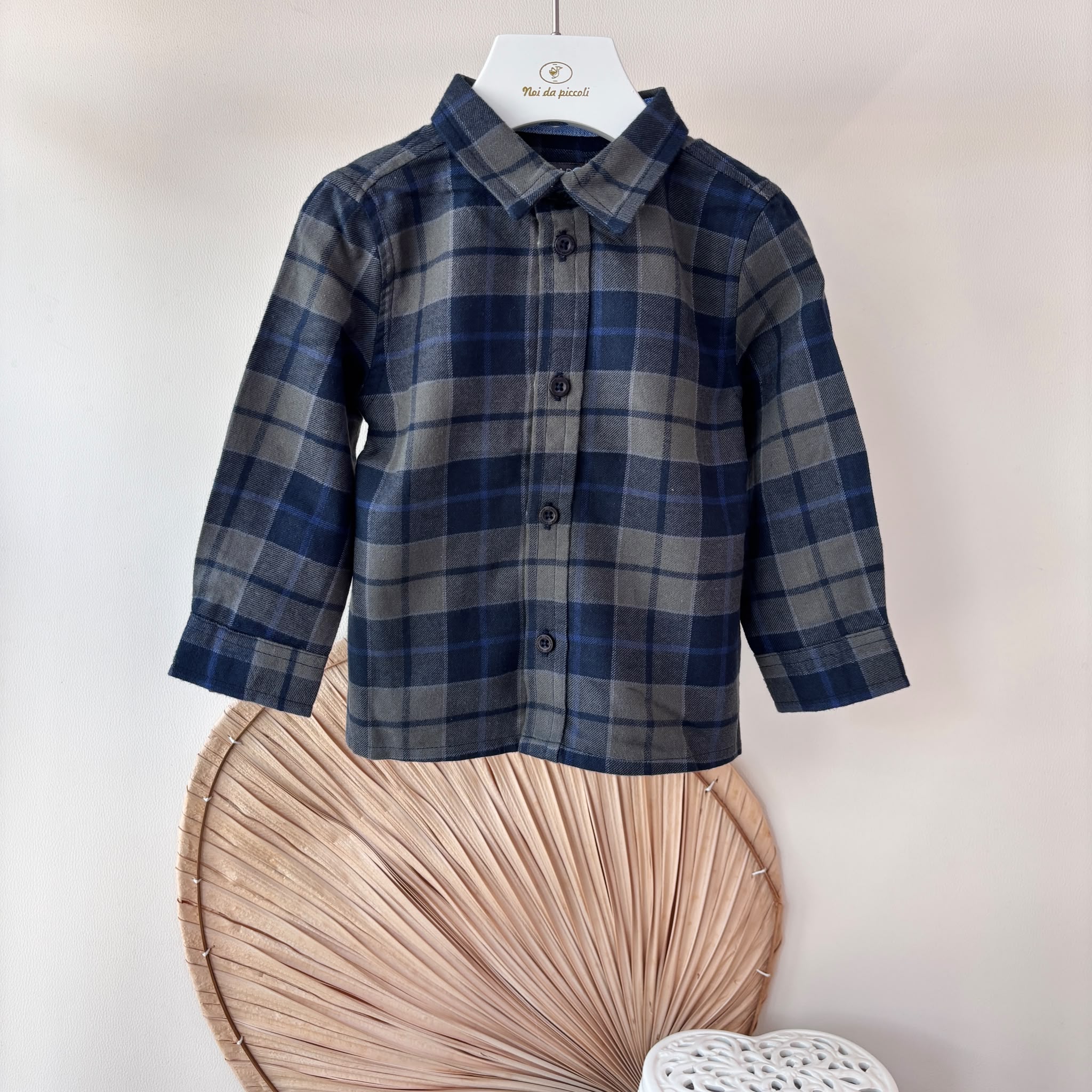 CAMICIA IN COTONE BLU