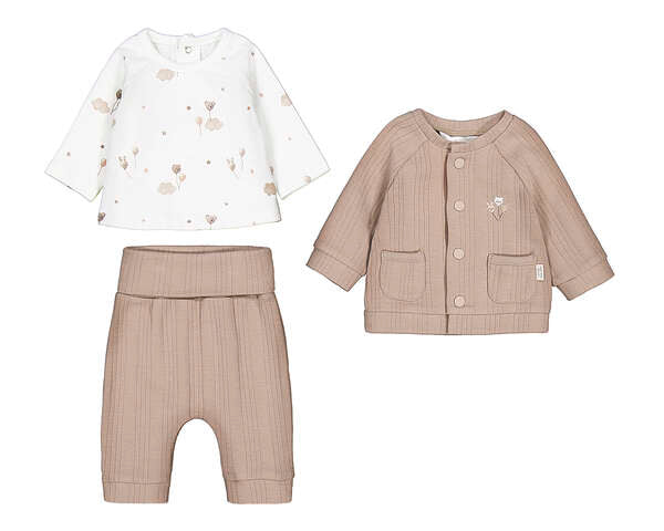 COMPLETO 3PZ  COTONE CALDO BEIGE