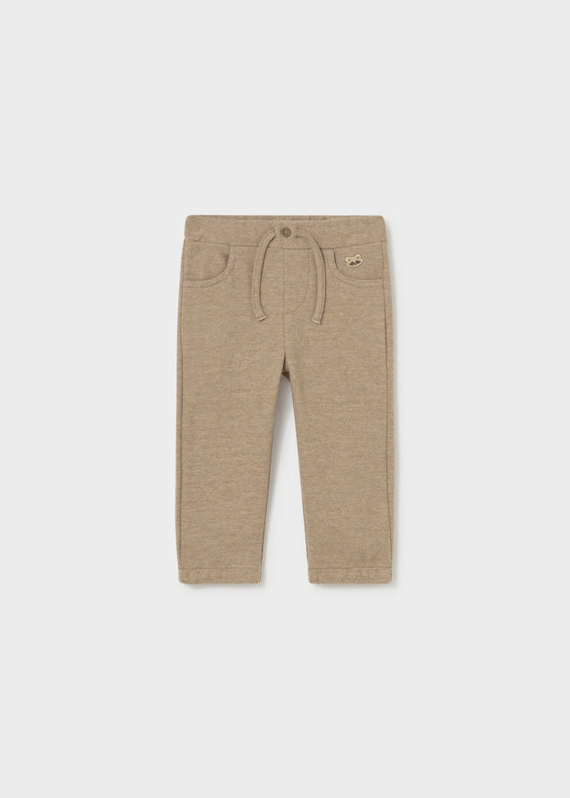 PANTALONE IN COTONE CALDO BEIGE