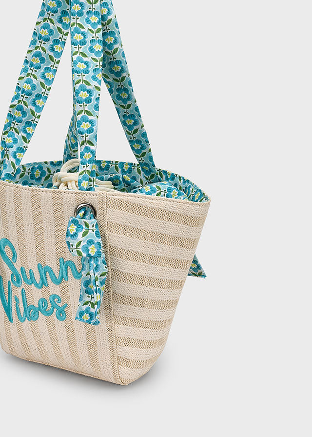 BORSA MARE "SUNNY VIBES"  BEIGE VERDE