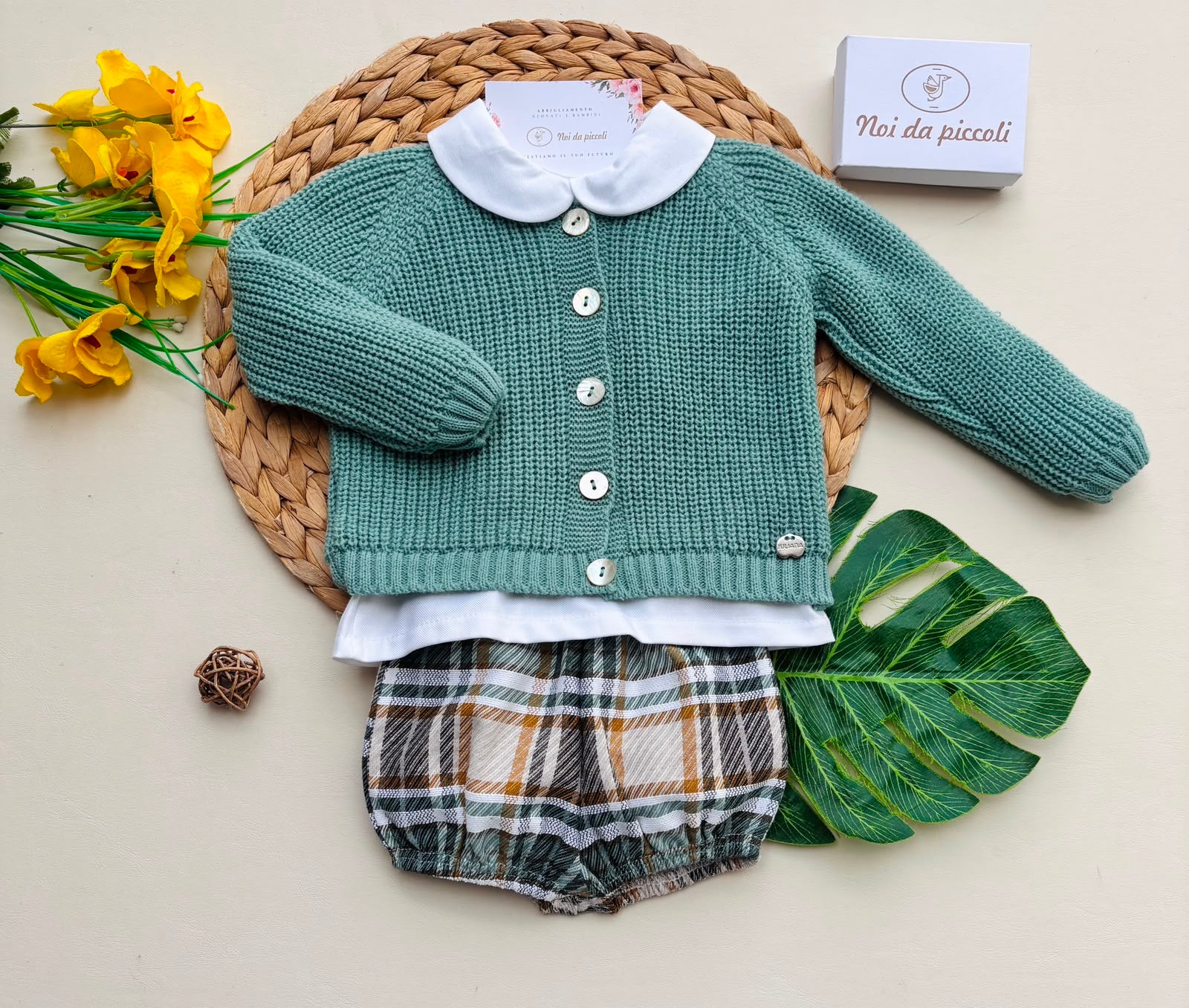 completo 3 pz FILATO CALDO VERDE