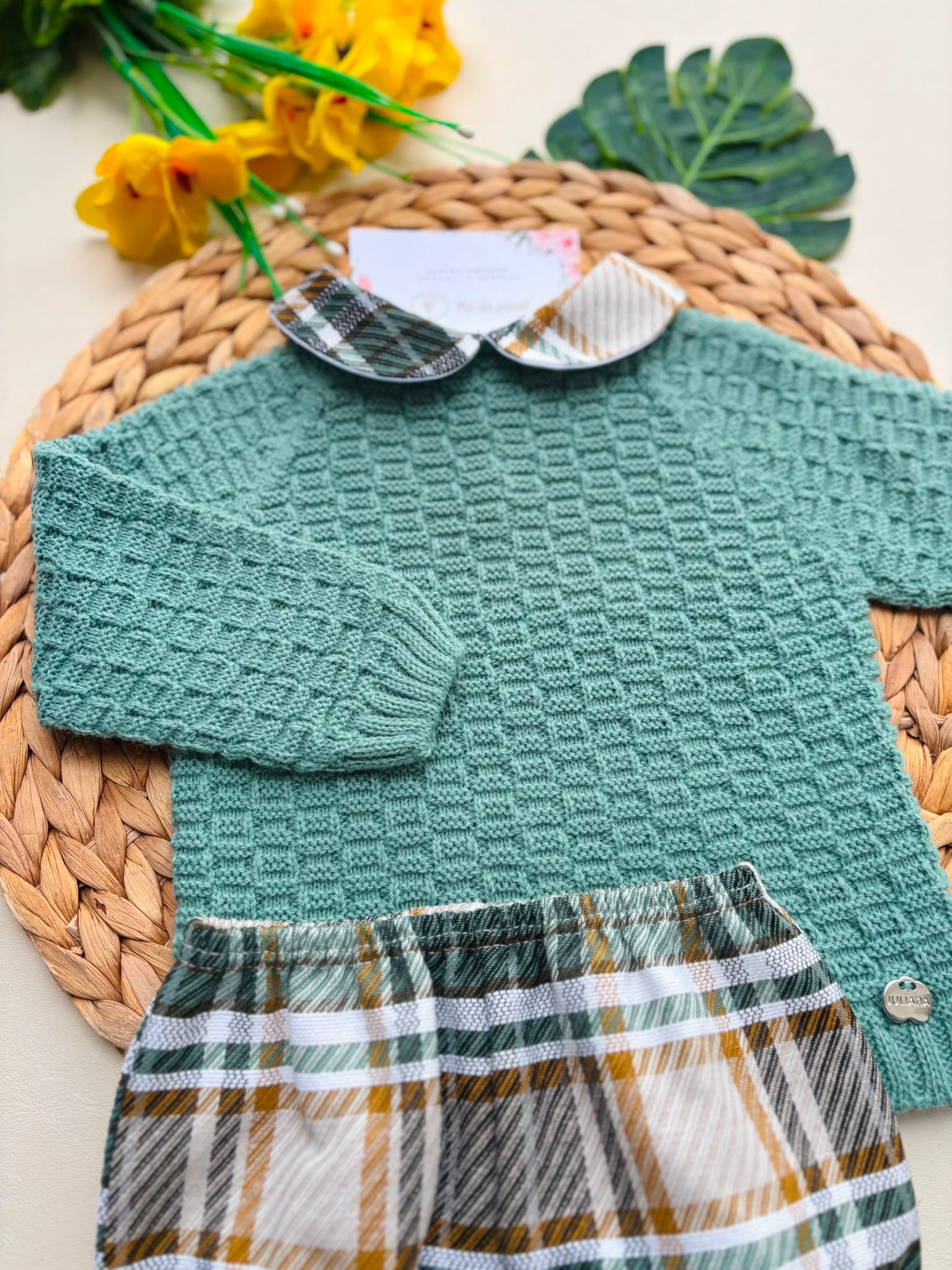 completo 2 pz FILATO CALDO VERDE