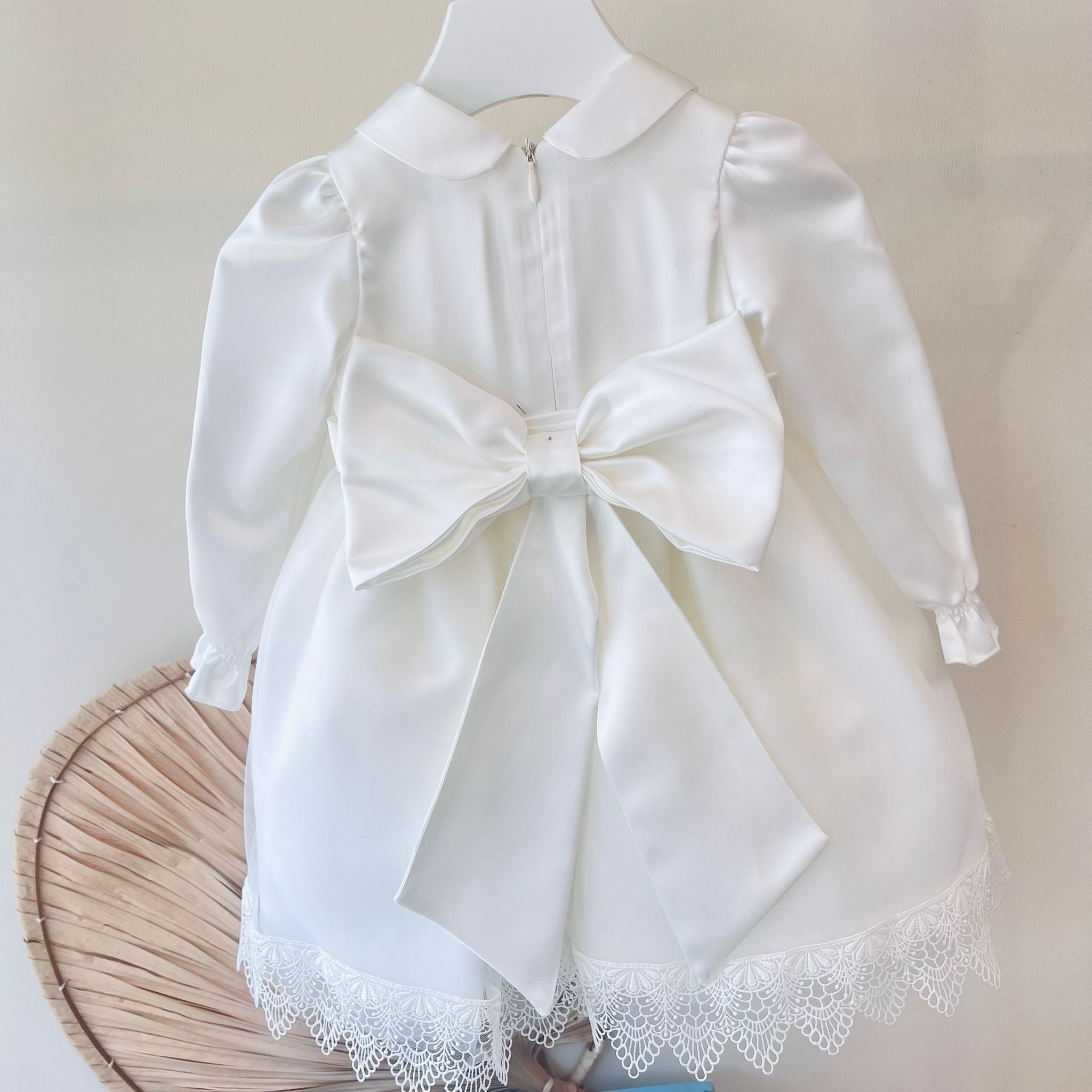 ABITO FASCIA DI  FIORI BIANCO CANDIDO