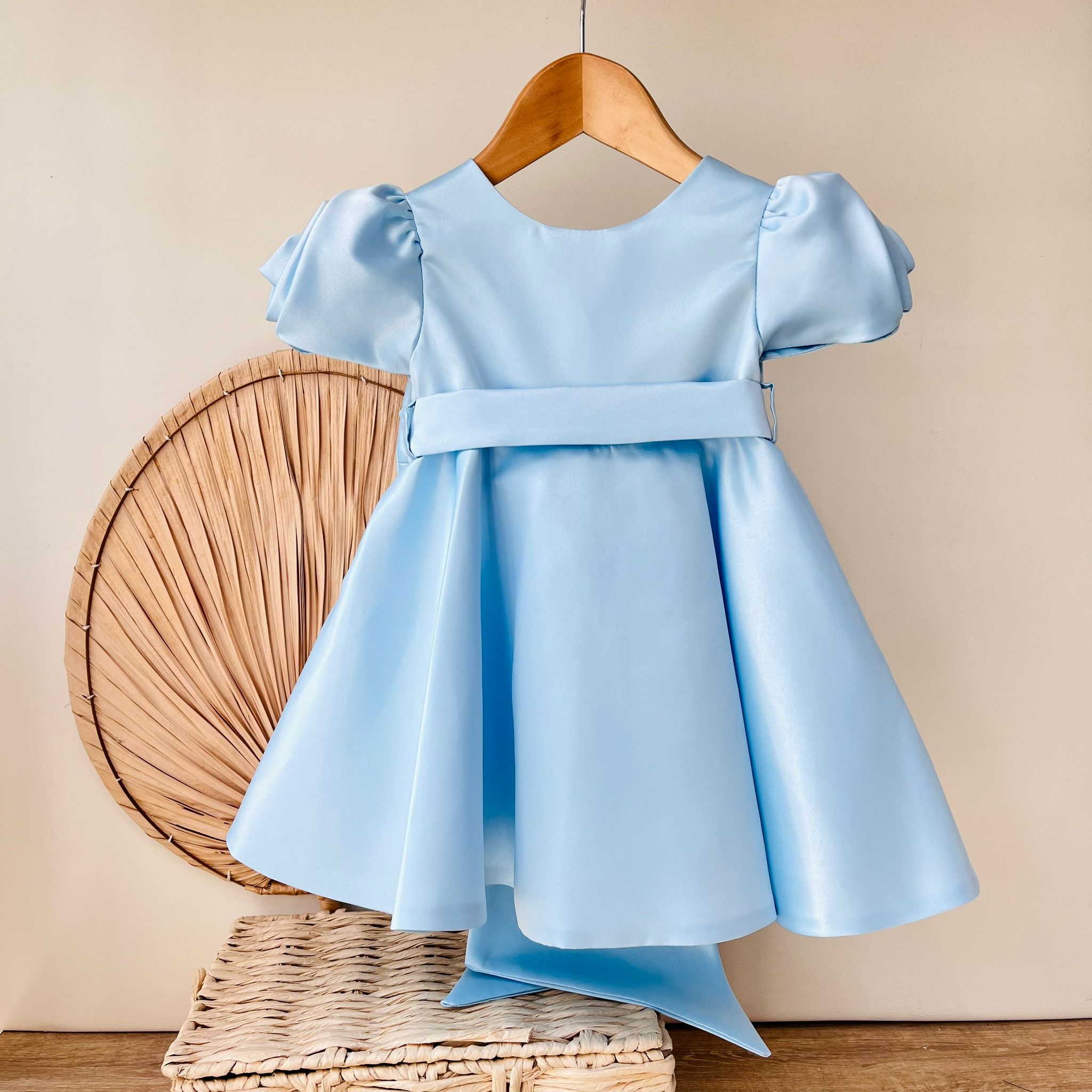 ABITO CERIMONIALE IN RASO CIELO