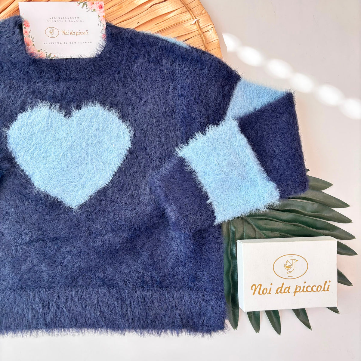 MAGLIONE IN FILATO CALDO NAVY
