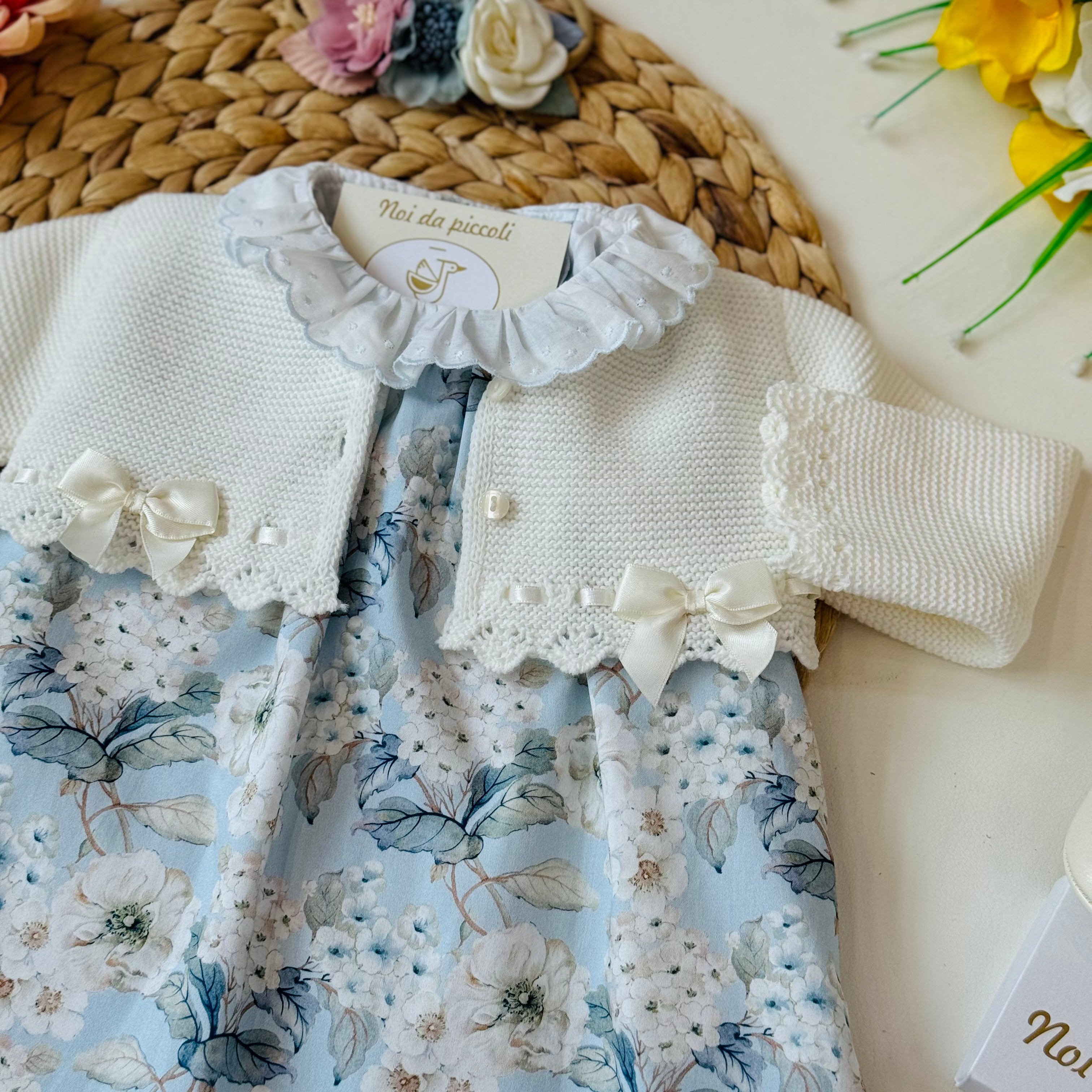 WARM COTTON DRESS COTTON FLOWERS