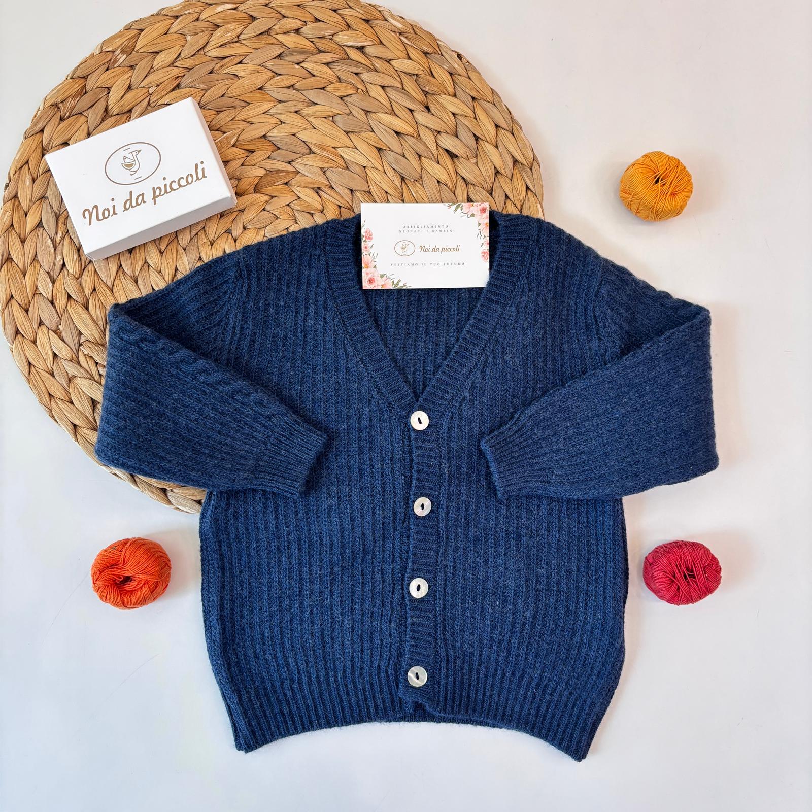 GOLFINO IN MISTO CACHEMIRE BLU