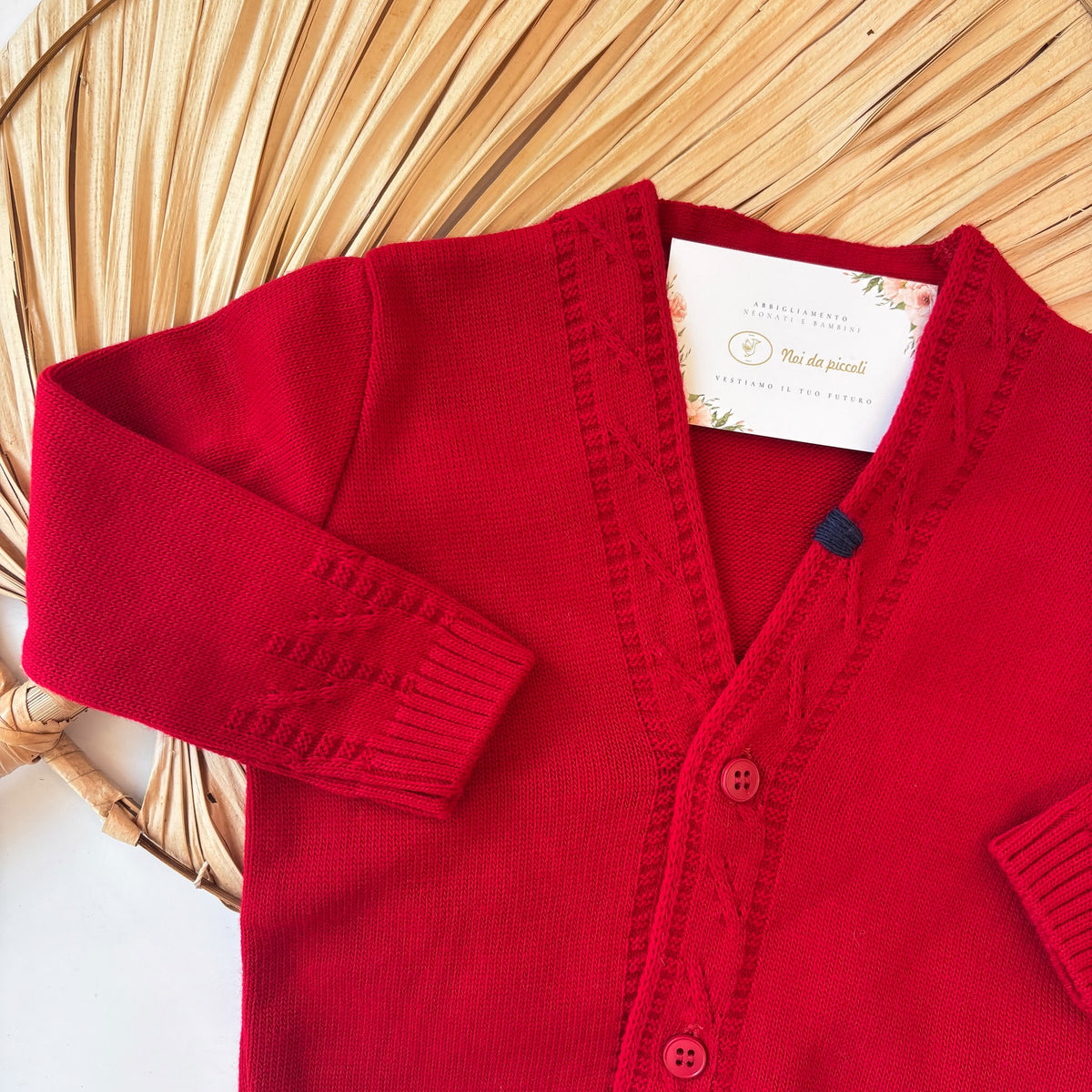 Golfino Misto Lana Rosso Pappa E Latte