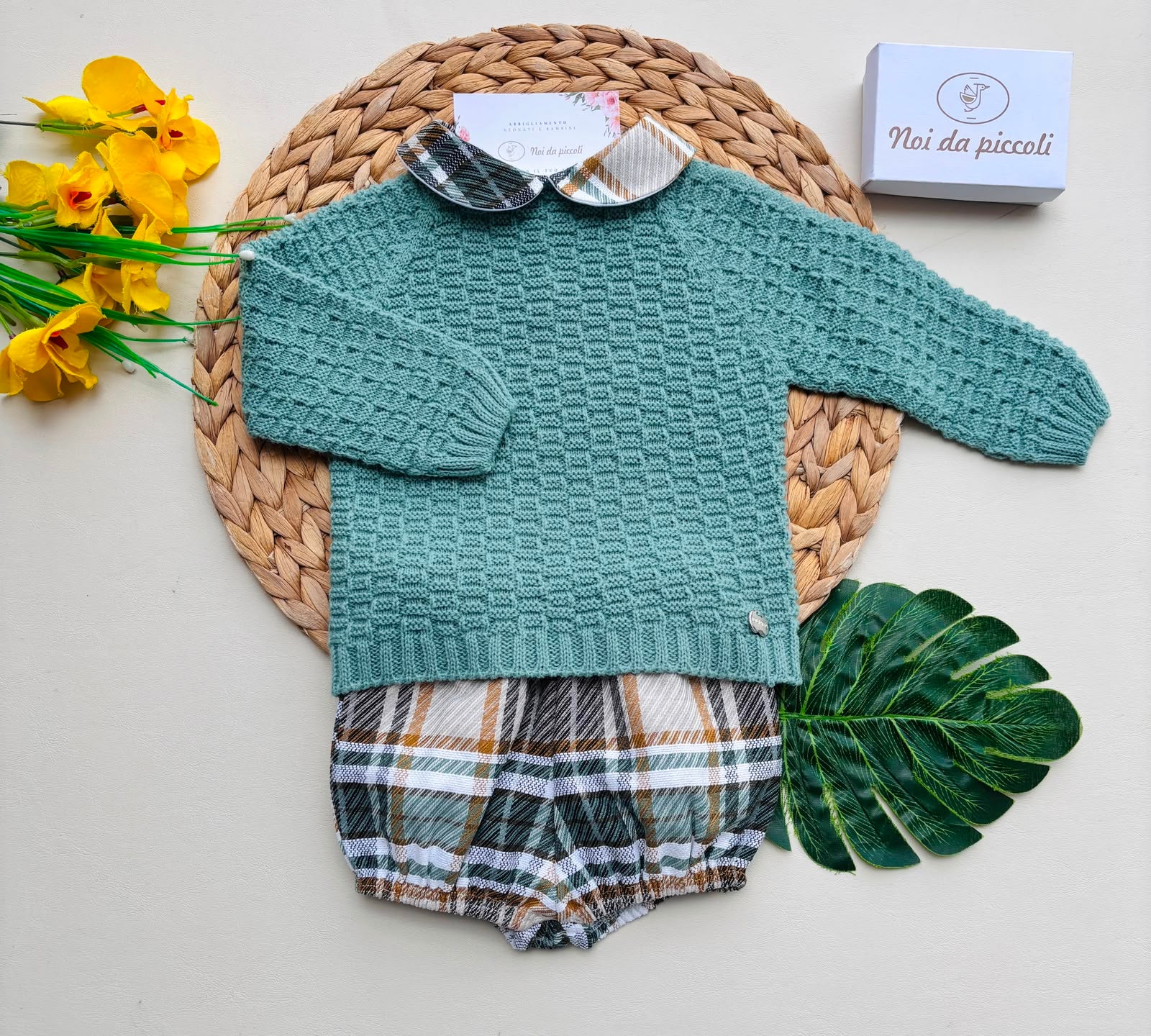 completo 2 pz FILATO CALDO VERDE