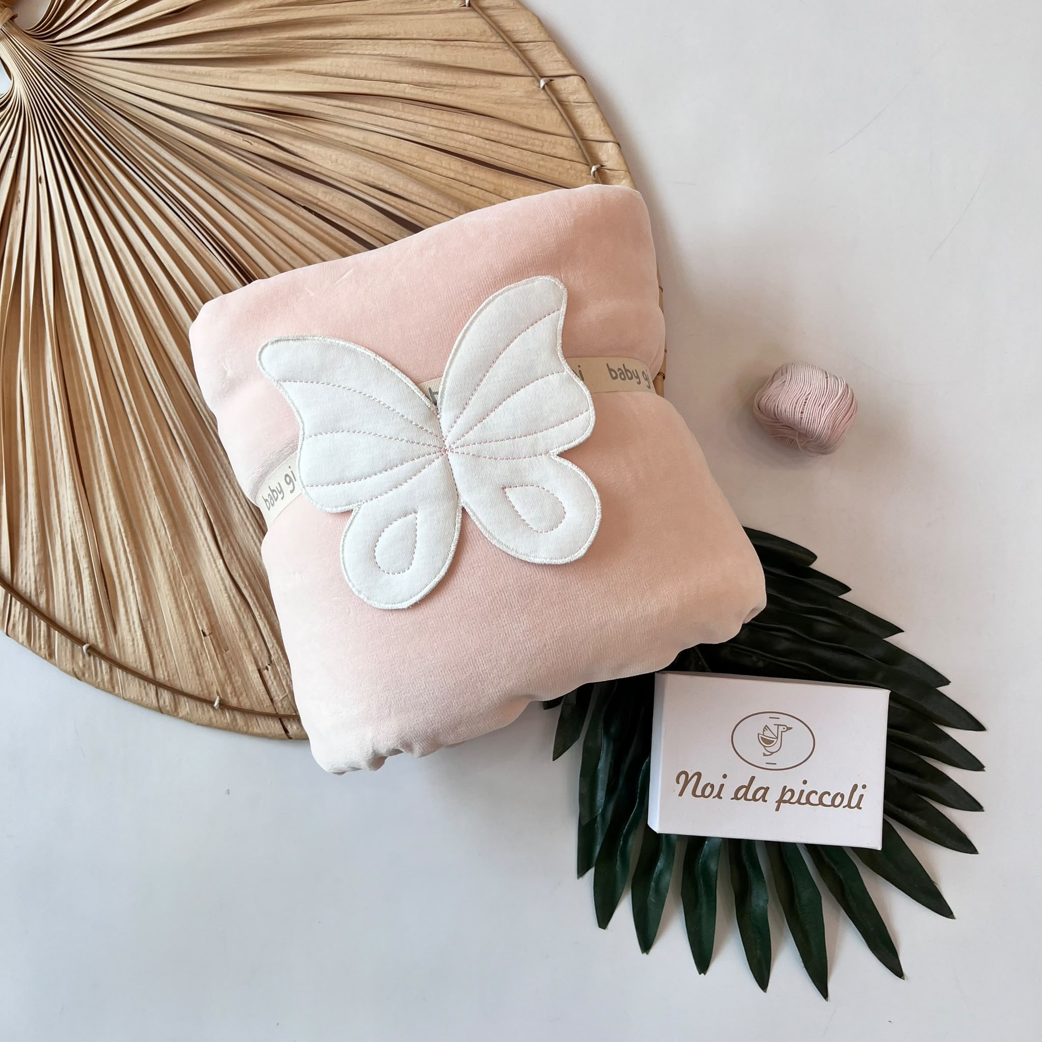 COPERTINA IN CINIGLIA BUTTERFLY ROSA