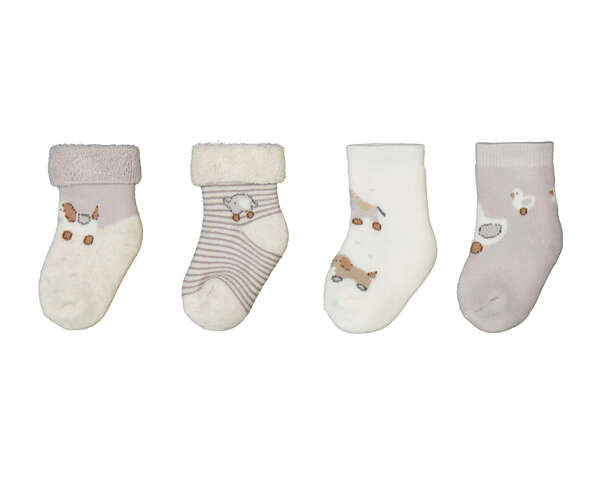 SET CALZINI COTONE CALDO BIANCO