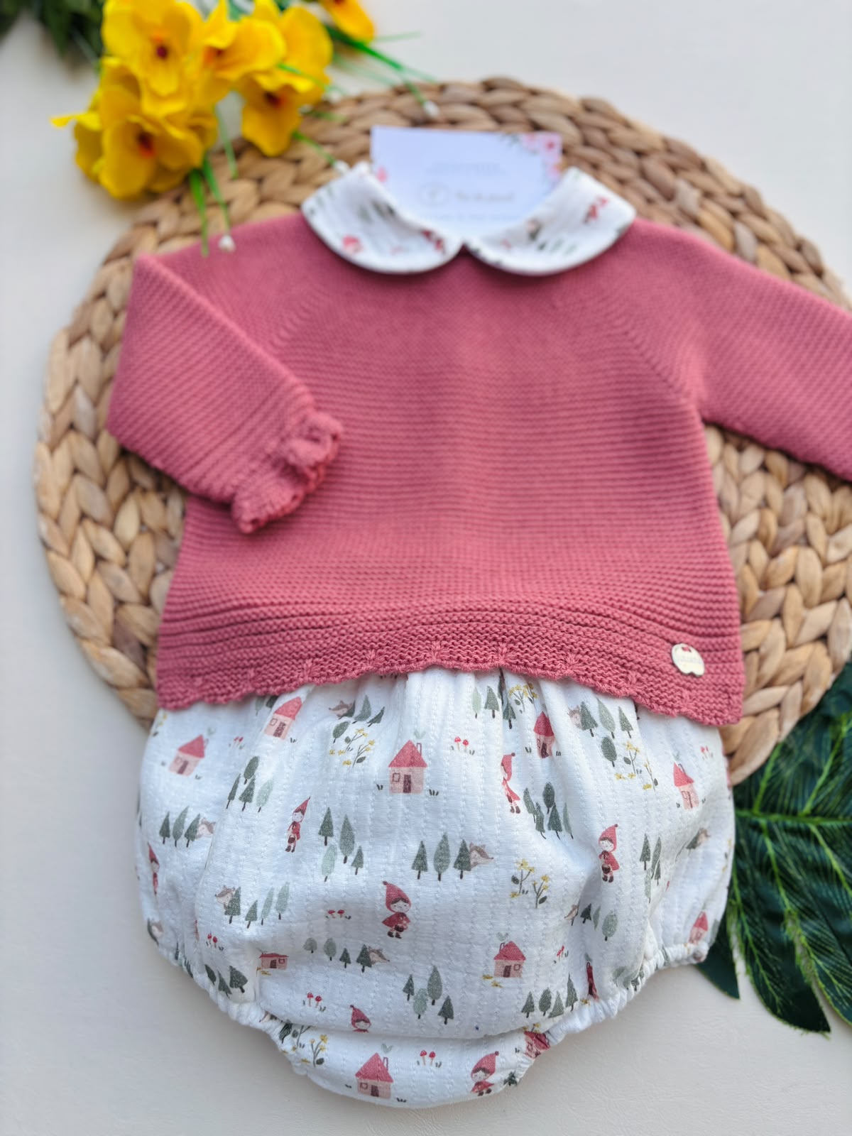 completo 2 pz FILATO CALDO ROSA